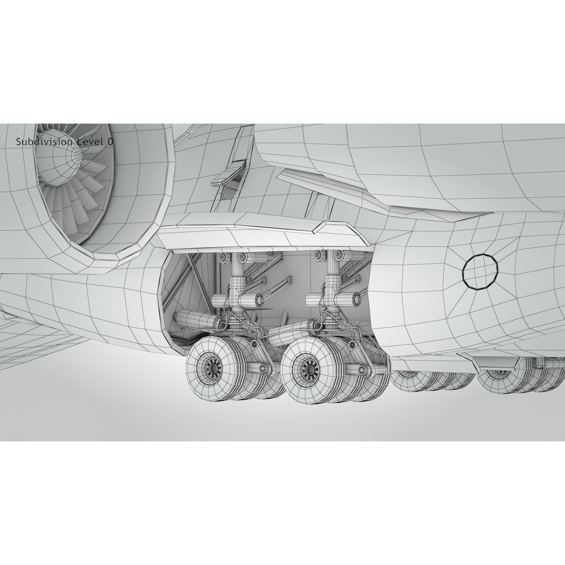 C-17 Globemaster III - Low-Poly Game-Ready 3D Model - View 26