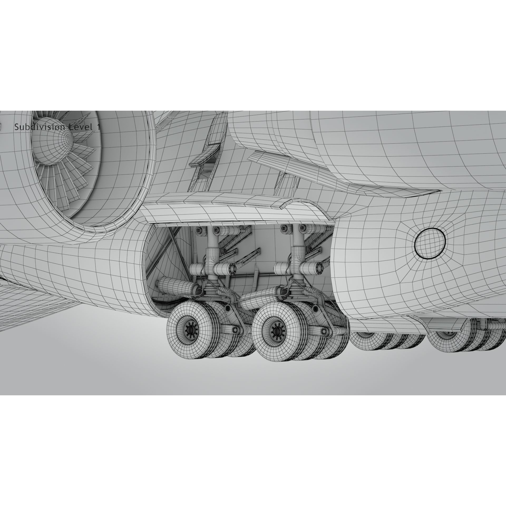 C-17 Globemaster III - Low-Poly Game-Ready 3D Model - View 27