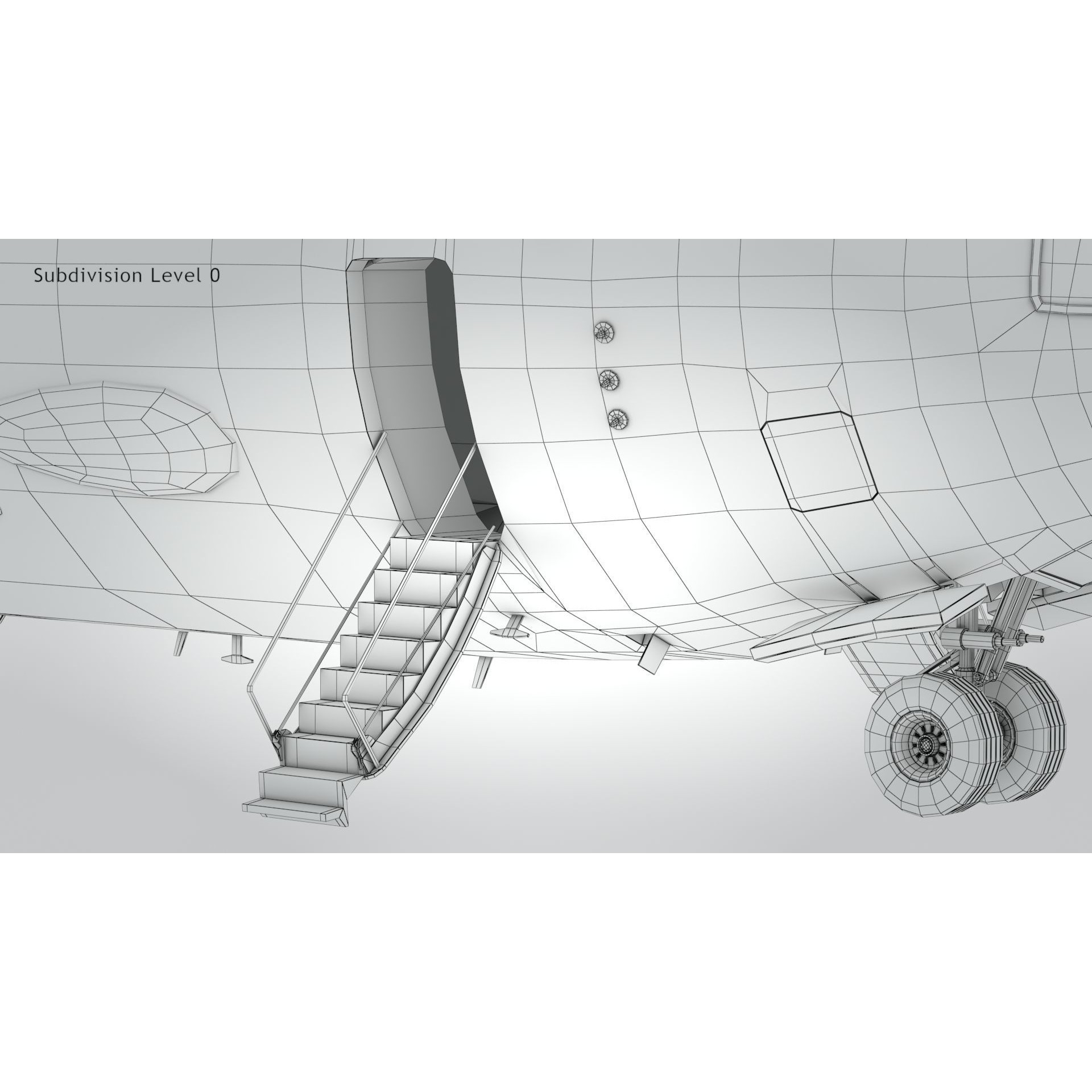 C-17 Globemaster III - Low-Poly Game-Ready 3D Model - View 38