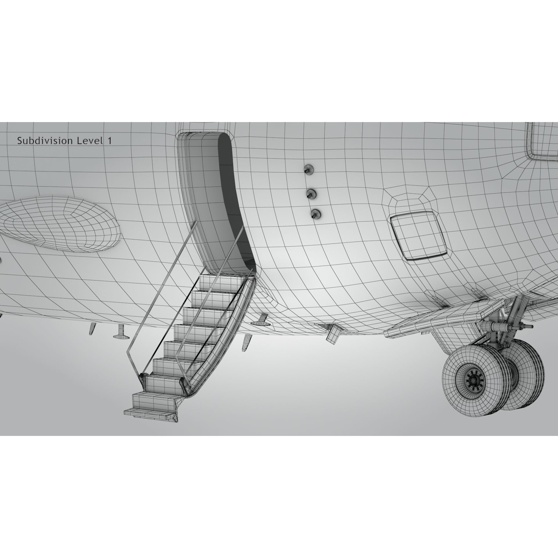 C-17 Globemaster III - Low-Poly Game-Ready 3D Model - View 39