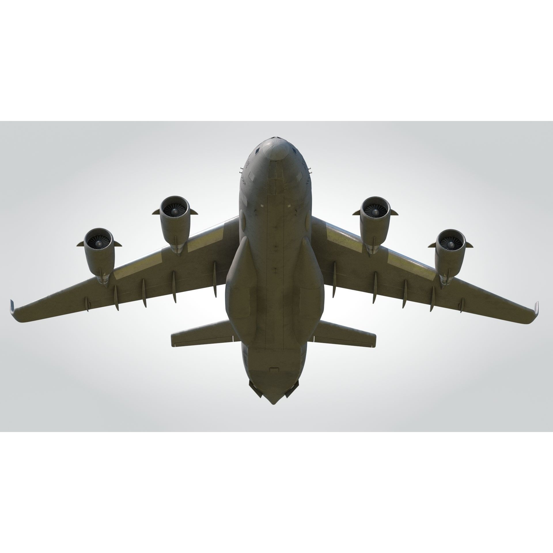 C-17 Globemaster III - Low-Poly Game-Ready 3D Model - View 7