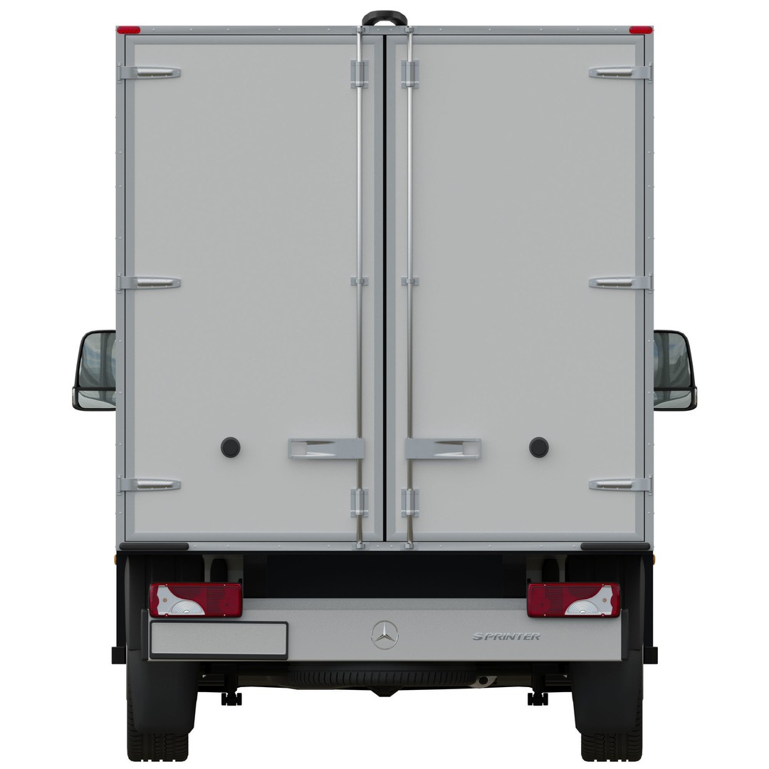 Mercedes-Benz Sprinter L2 3D Model – Detailed Truck with FBX and OBJ Formats - View 10