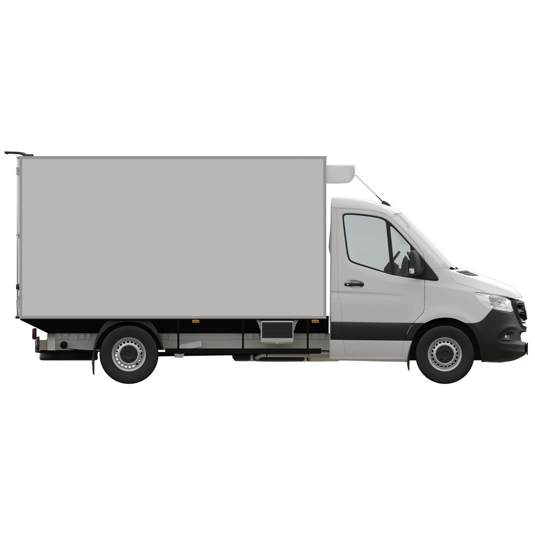 Mercedes-Benz Sprinter L2 3D Model – Detailed Truck with FBX and OBJ Formats - View 11