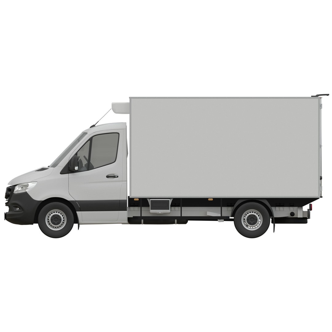 Mercedes-Benz Sprinter L2 3D Model – Detailed Truck with FBX and OBJ Formats - View 12