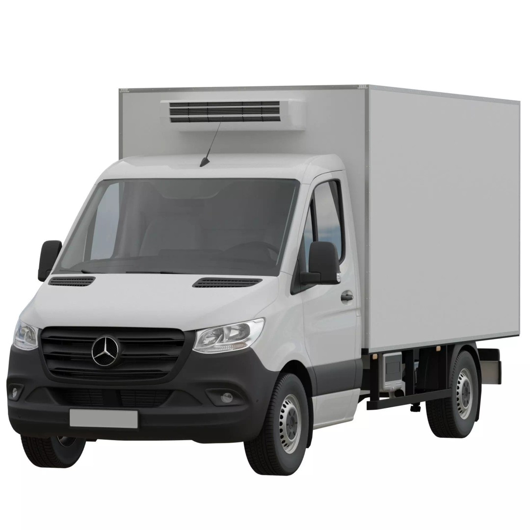 Mercedes-Benz Sprinter L2 3D Model – Detailed Truck with FBX and OBJ Formats - View 2