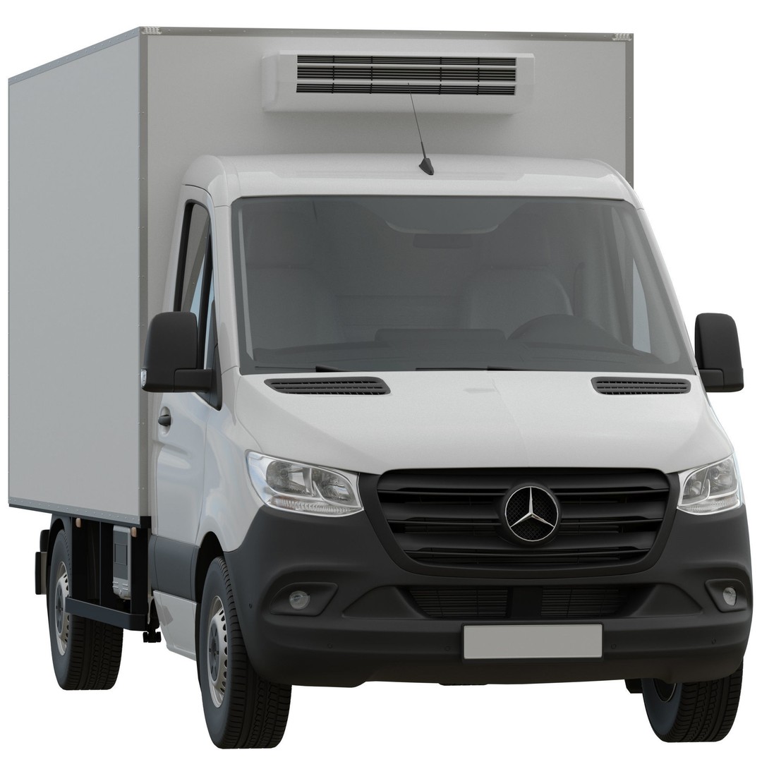 Mercedes-Benz Sprinter L2 3D Model – Detailed Truck with FBX and OBJ Formats - View 3