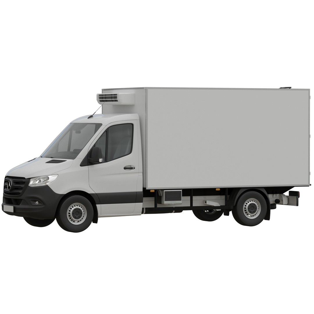 Mercedes-Benz Sprinter L2 3D Model – Detailed Truck with FBX and OBJ Formats - View 5