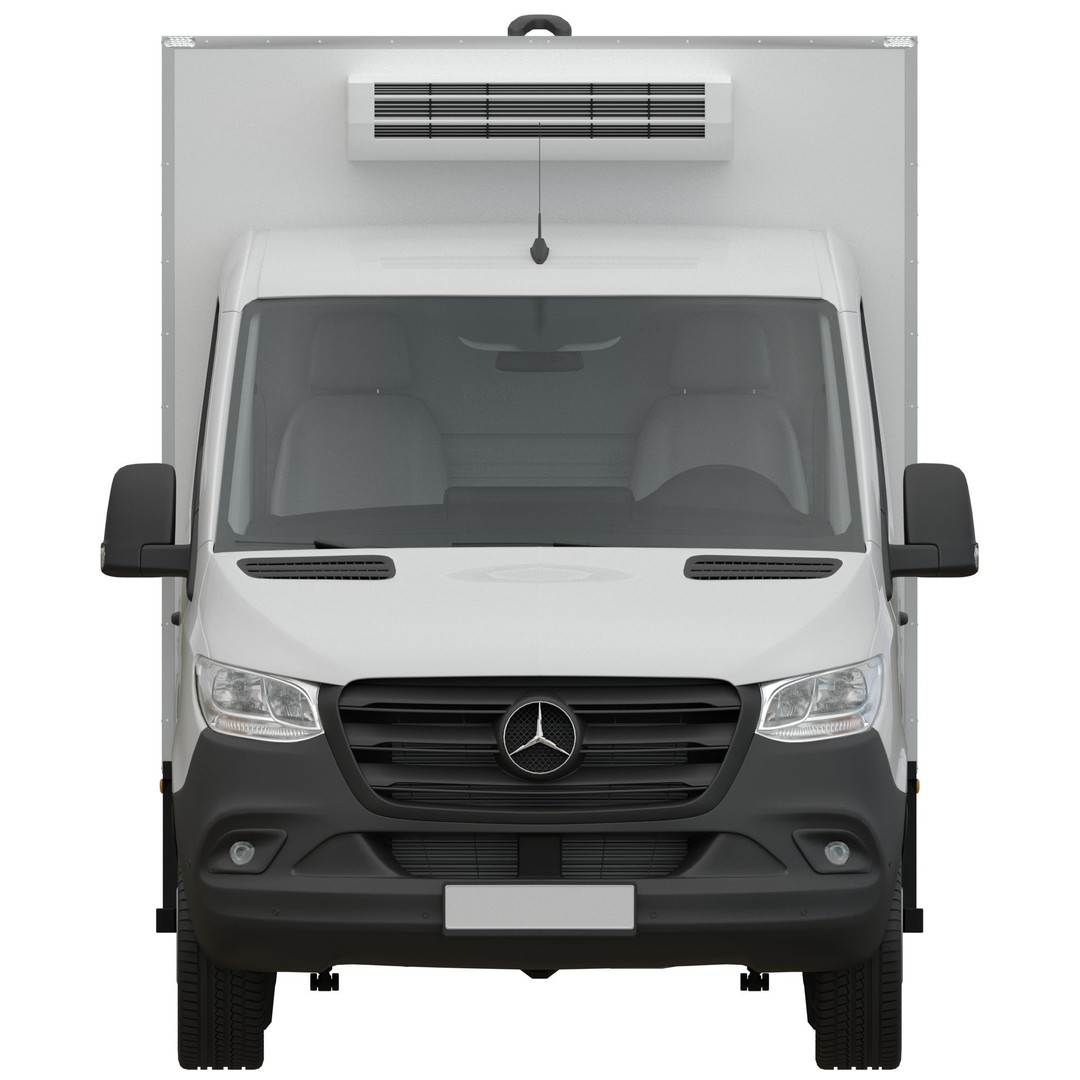 Mercedes-Benz Sprinter L2 3D Model – Detailed Truck with FBX and OBJ Formats - View 9