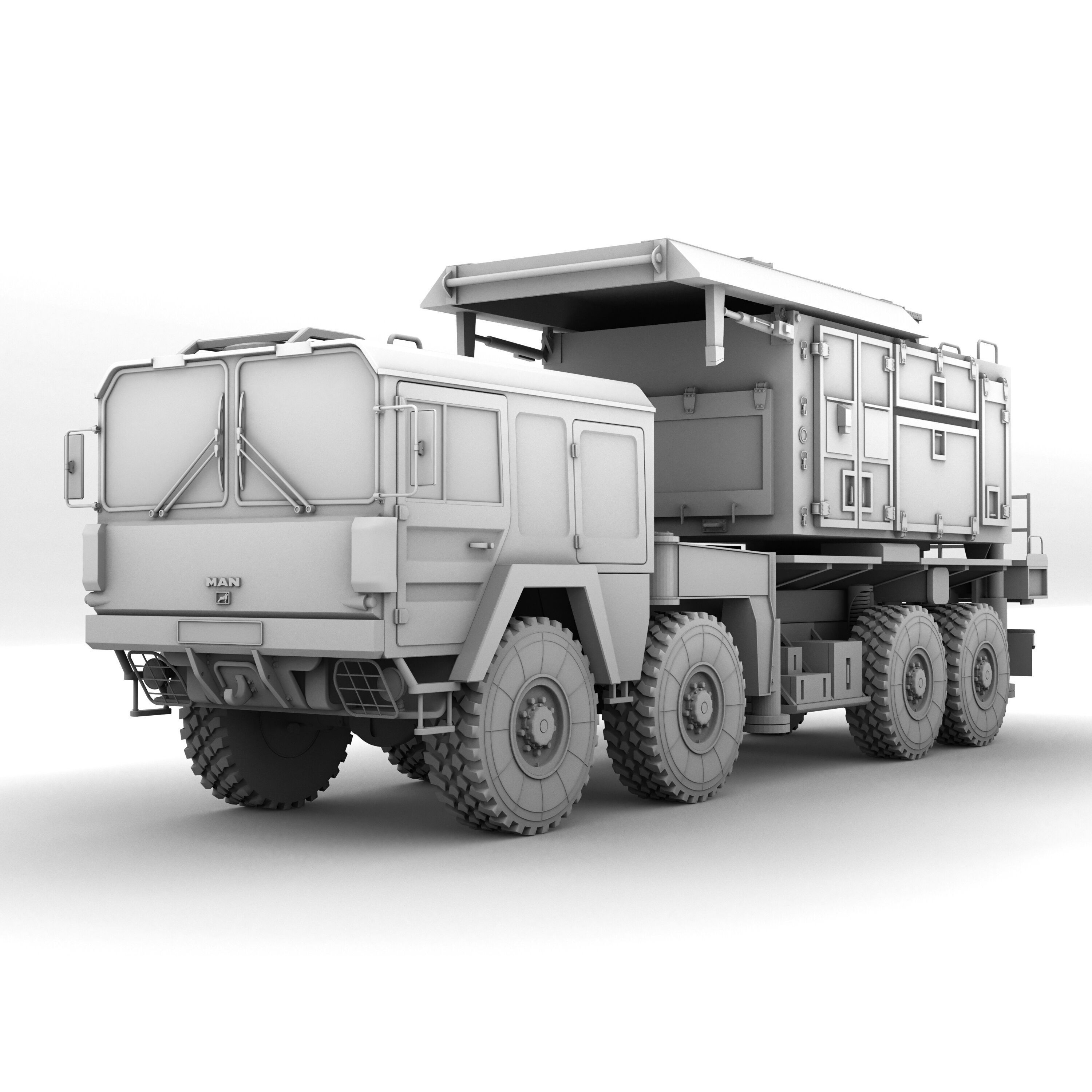 MIM-104 Patriot Missile & MPQ-53 Radar - Game-Ready 3D Model - View 12