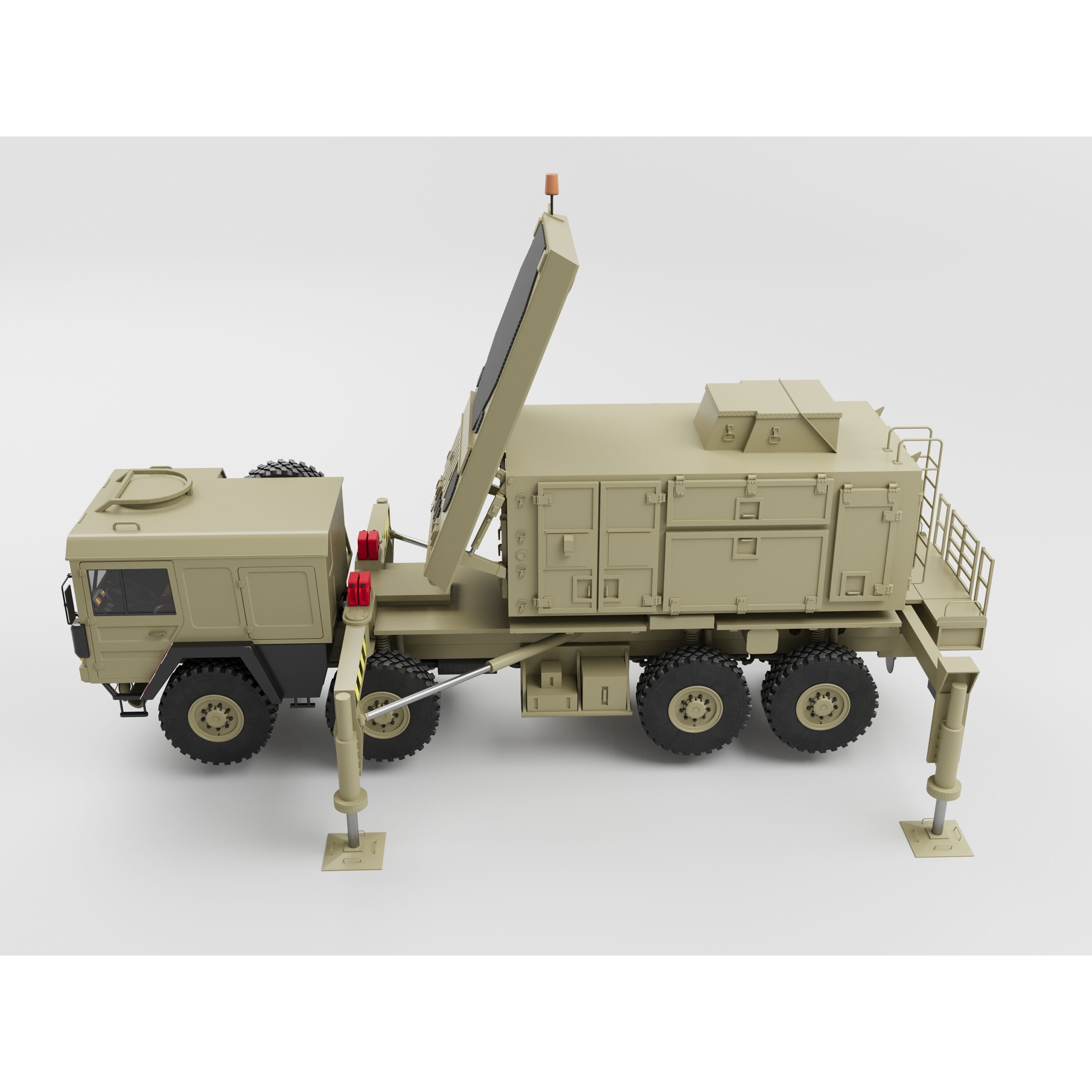 MIM-104 Patriot Missile & MPQ-53 Radar - Game-Ready 3D Model - View 14