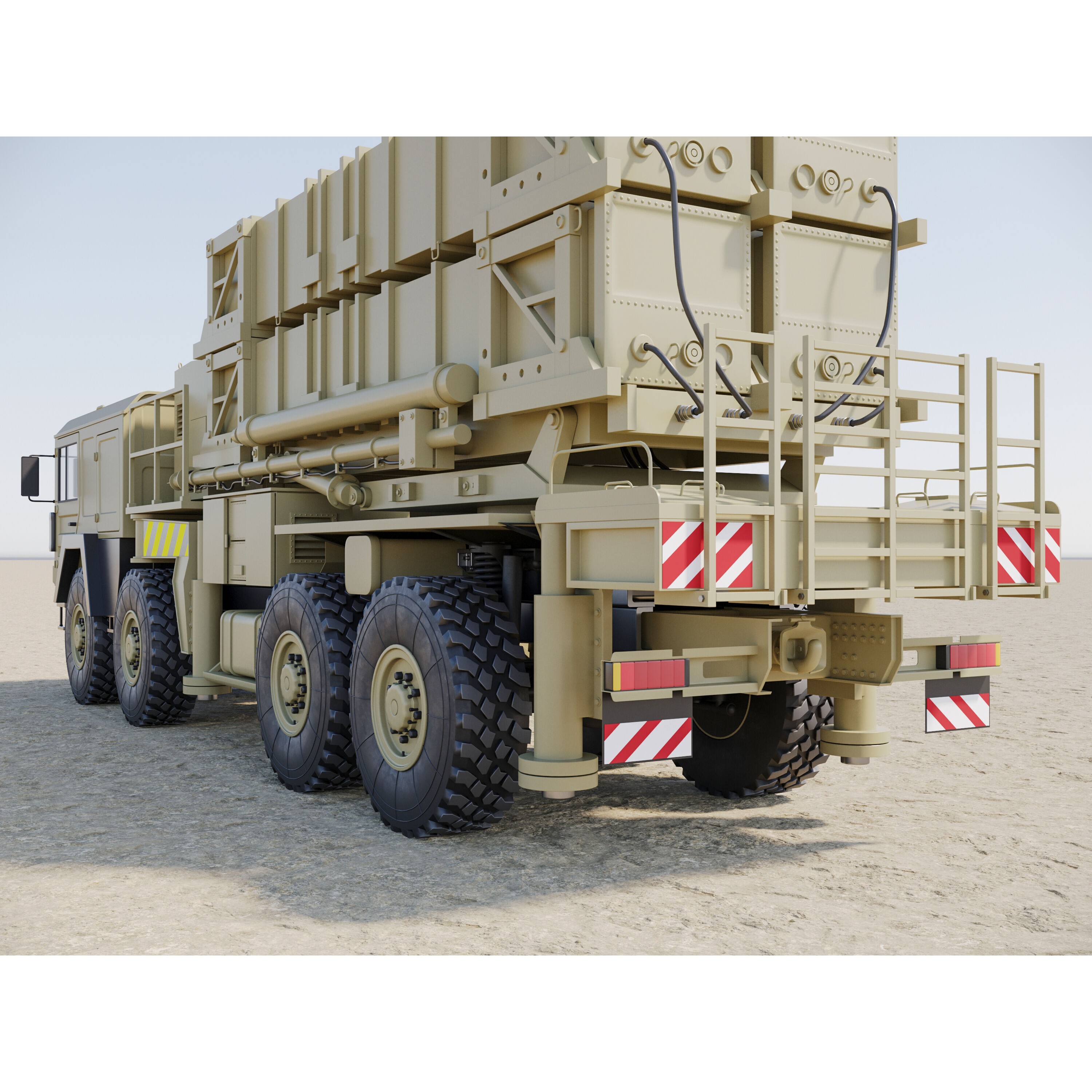 MIM-104 Patriot Missile & MPQ-53 Radar - Game-Ready 3D Model - View 16