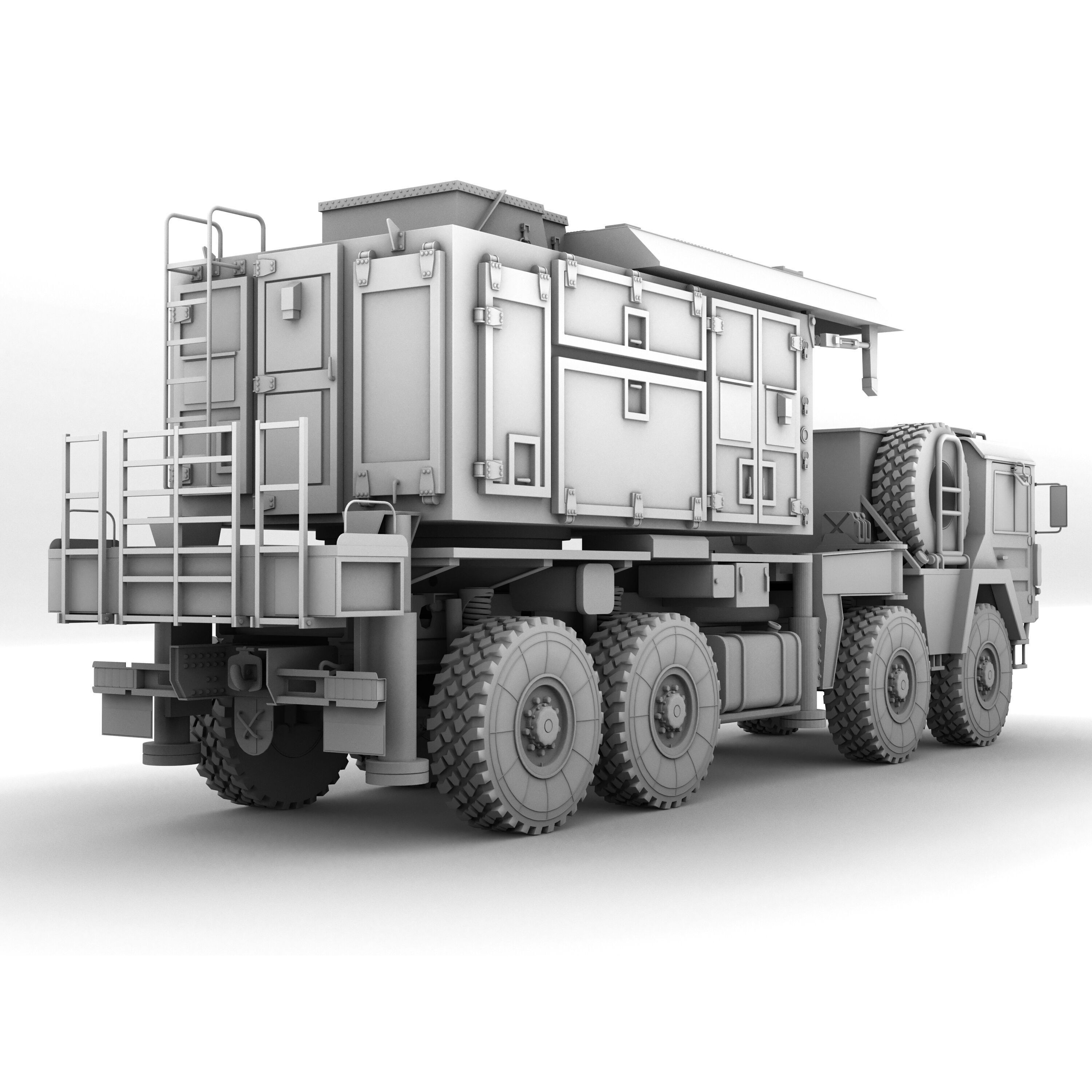 MIM-104 Patriot Missile & MPQ-53 Radar - Game-Ready 3D Model - View 22