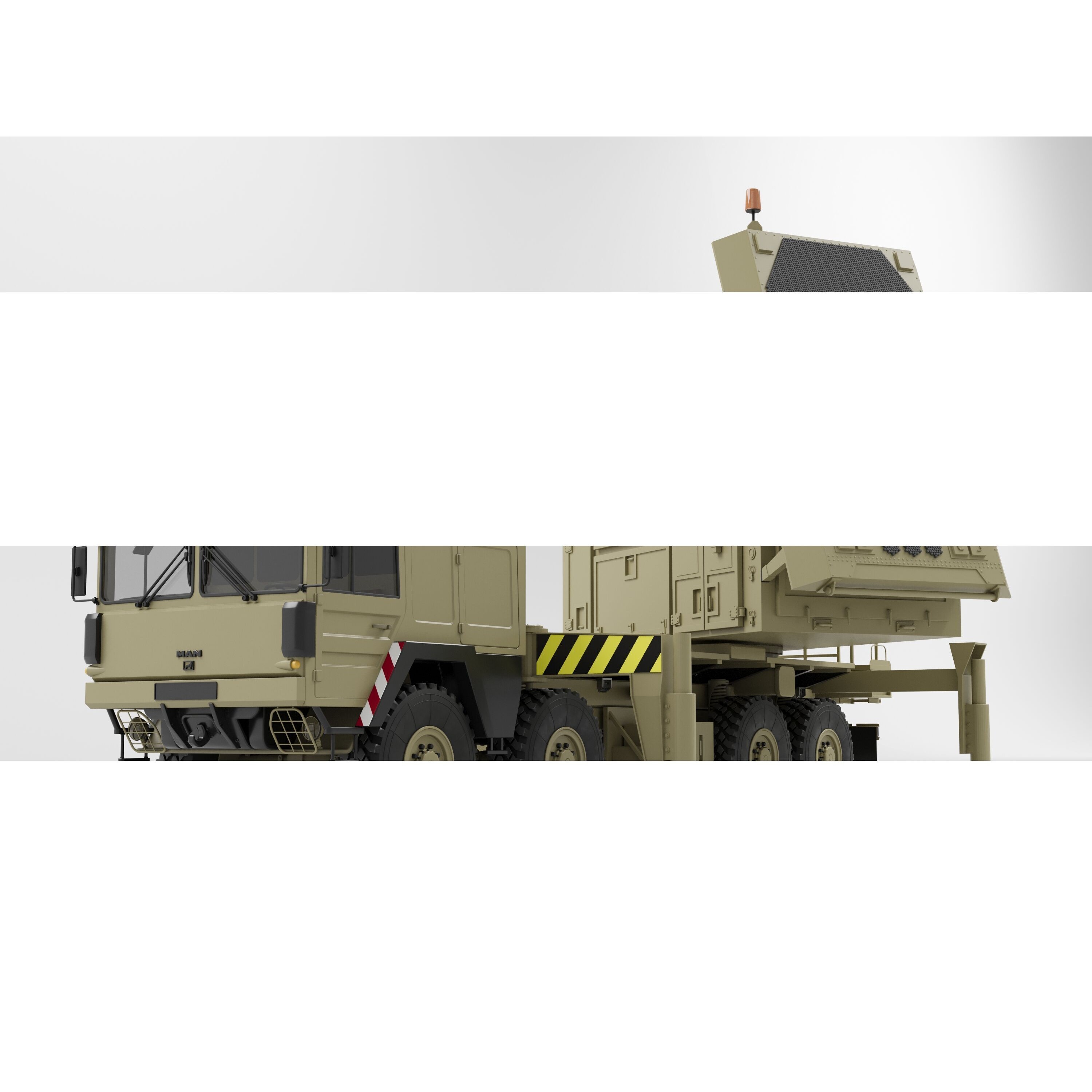 MIM-104 Patriot Missile & MPQ-53 Radar - Game-Ready 3D Model - View 24