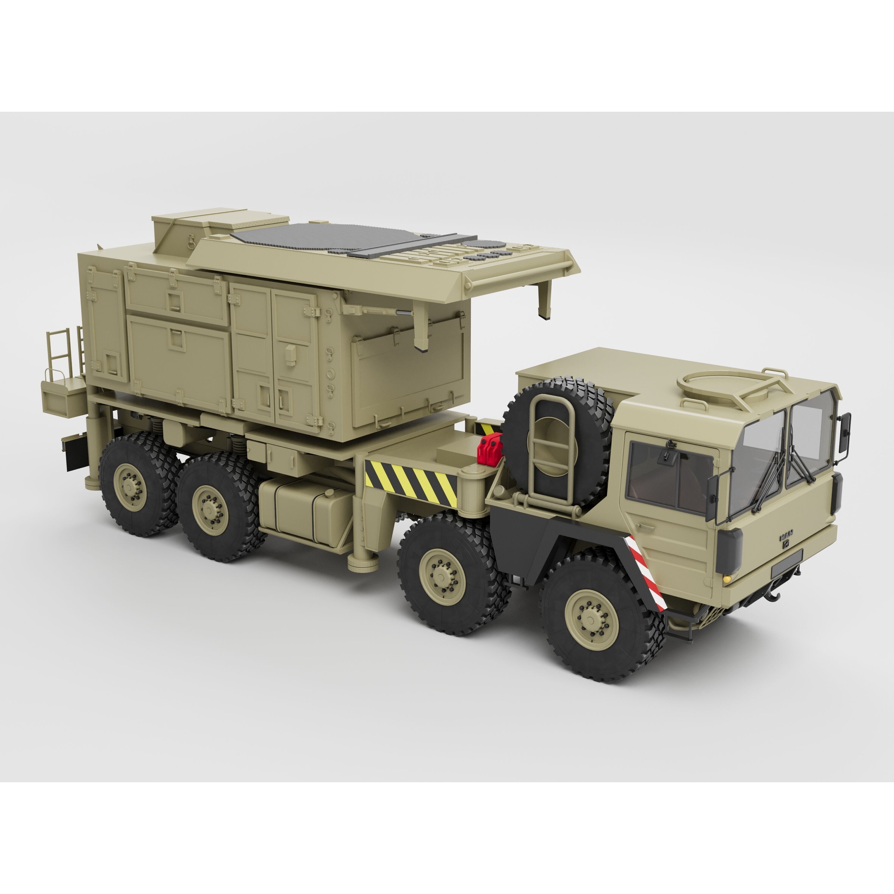 MIM-104 Patriot Missile & MPQ-53 Radar - Game-Ready 3D Model - View 25