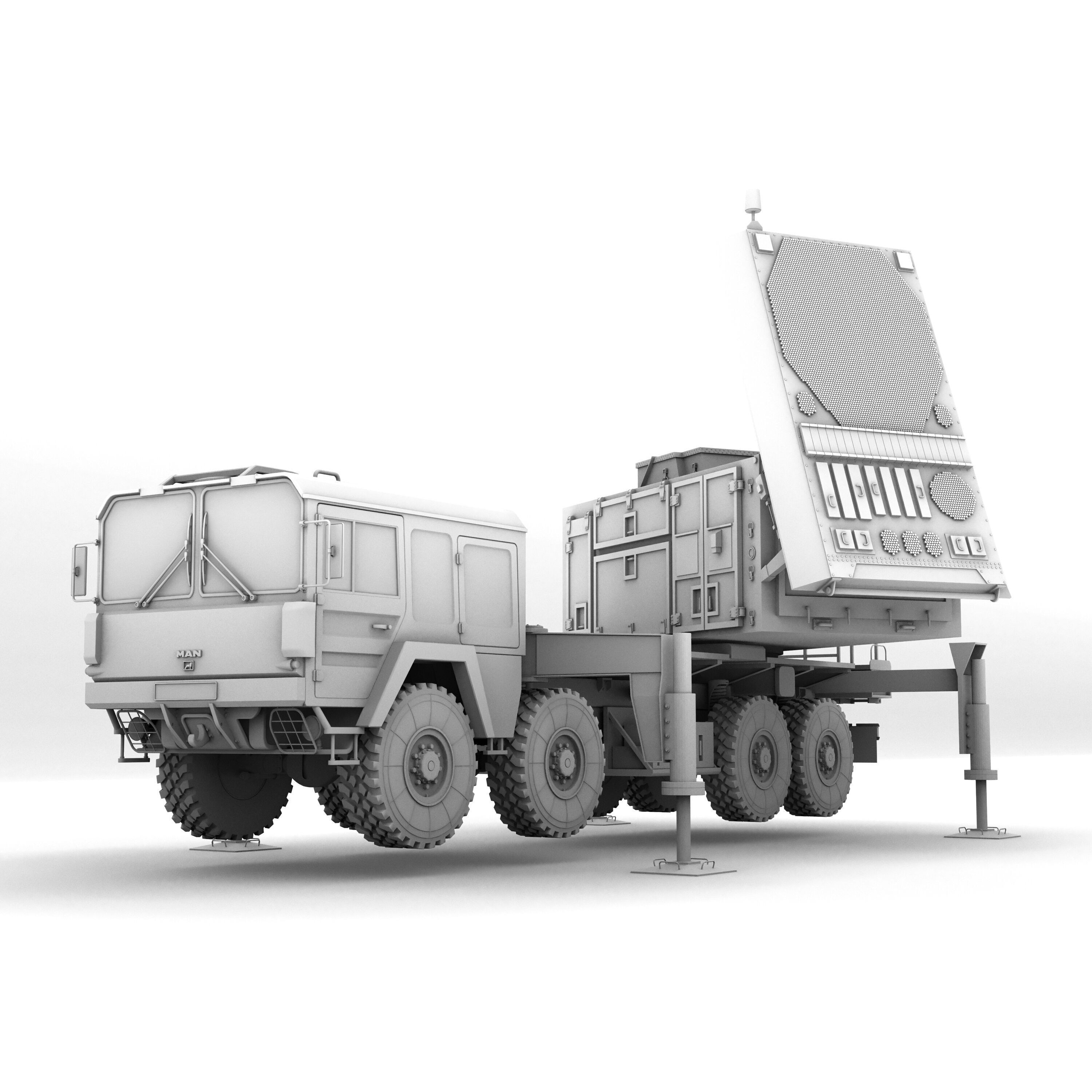 MIM-104 Patriot Missile & MPQ-53 Radar - Game-Ready 3D Model - View 26
