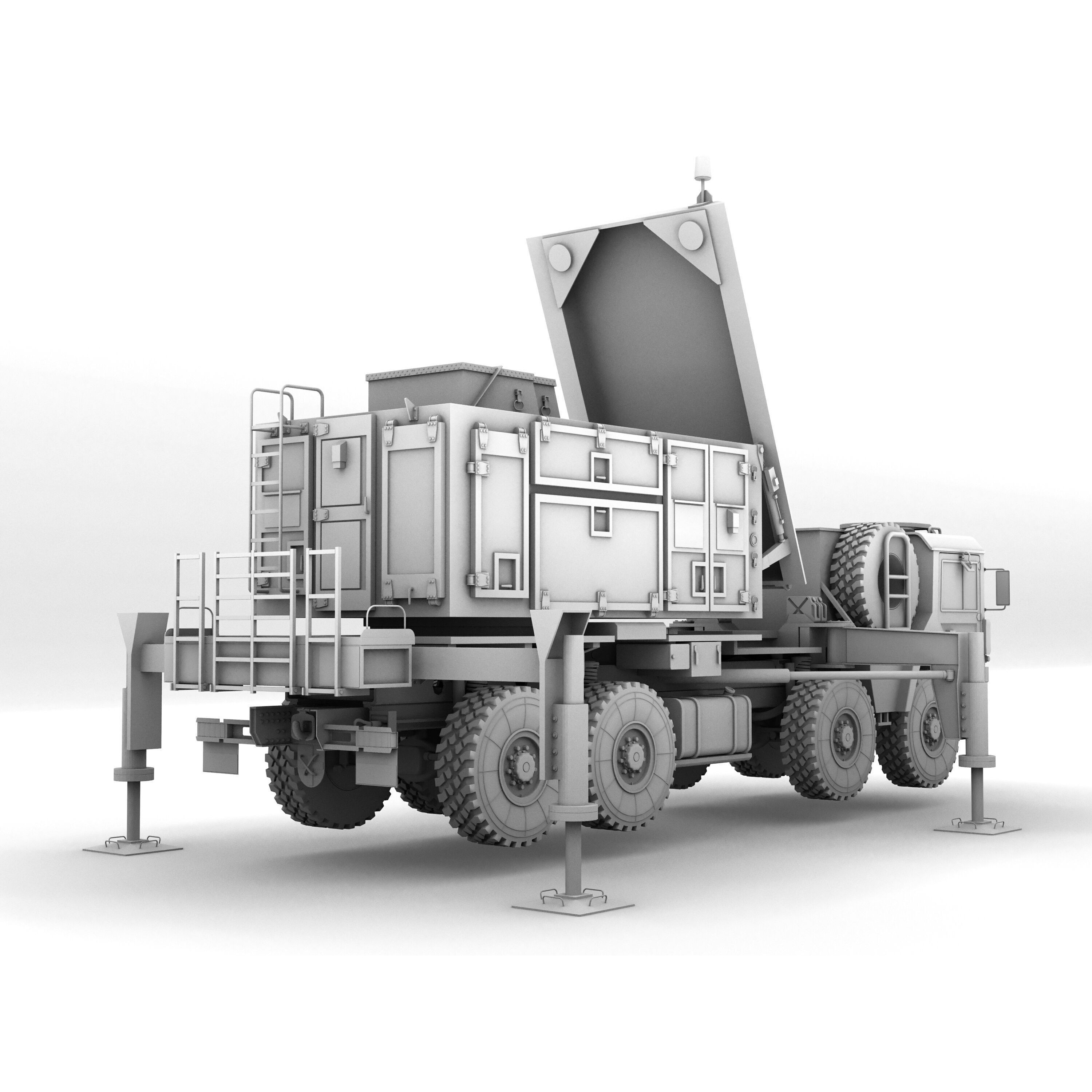 MIM-104 Patriot Missile & MPQ-53 Radar - Game-Ready 3D Model - View 28