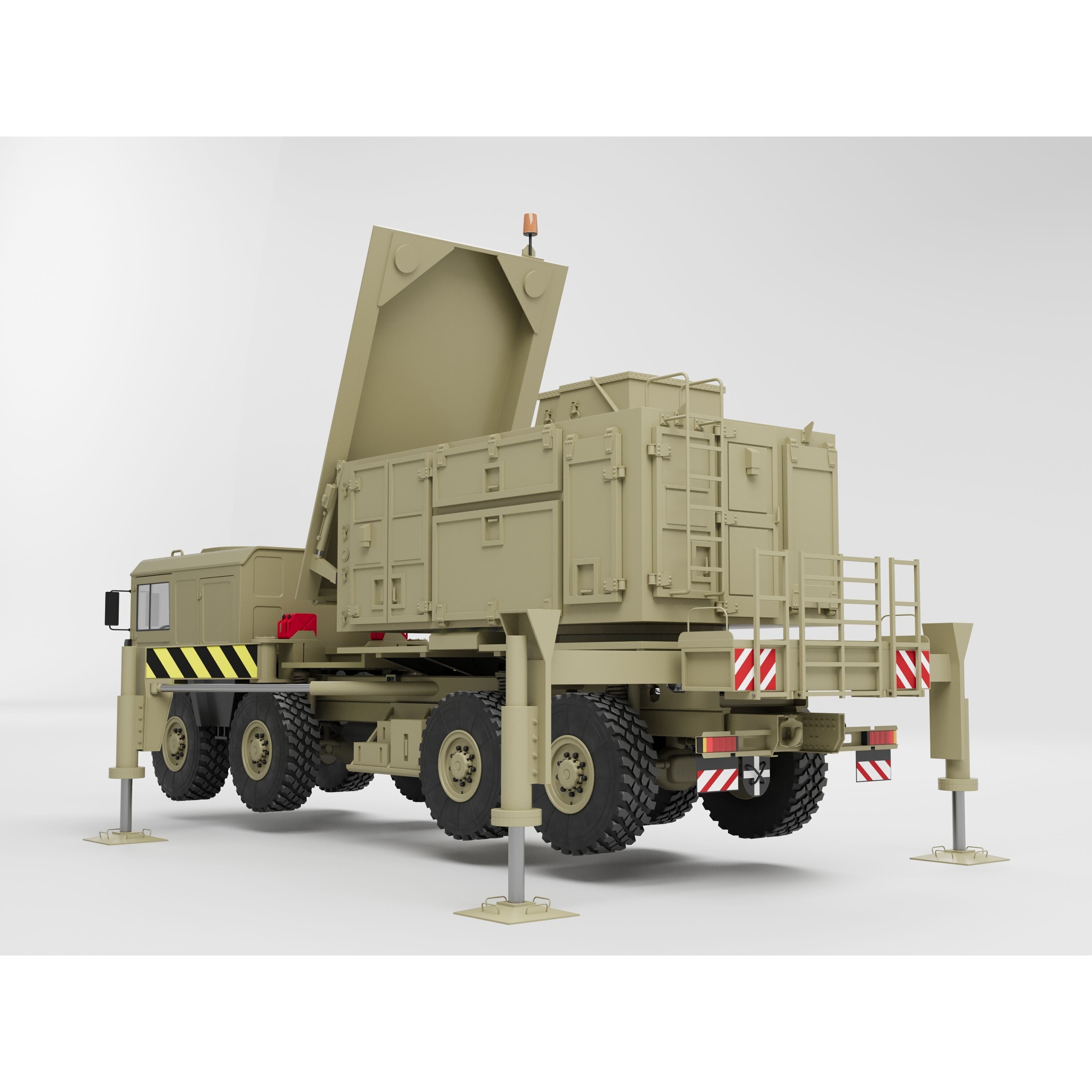MIM-104 Patriot Missile & MPQ-53 Radar - Game-Ready 3D Model - View 31