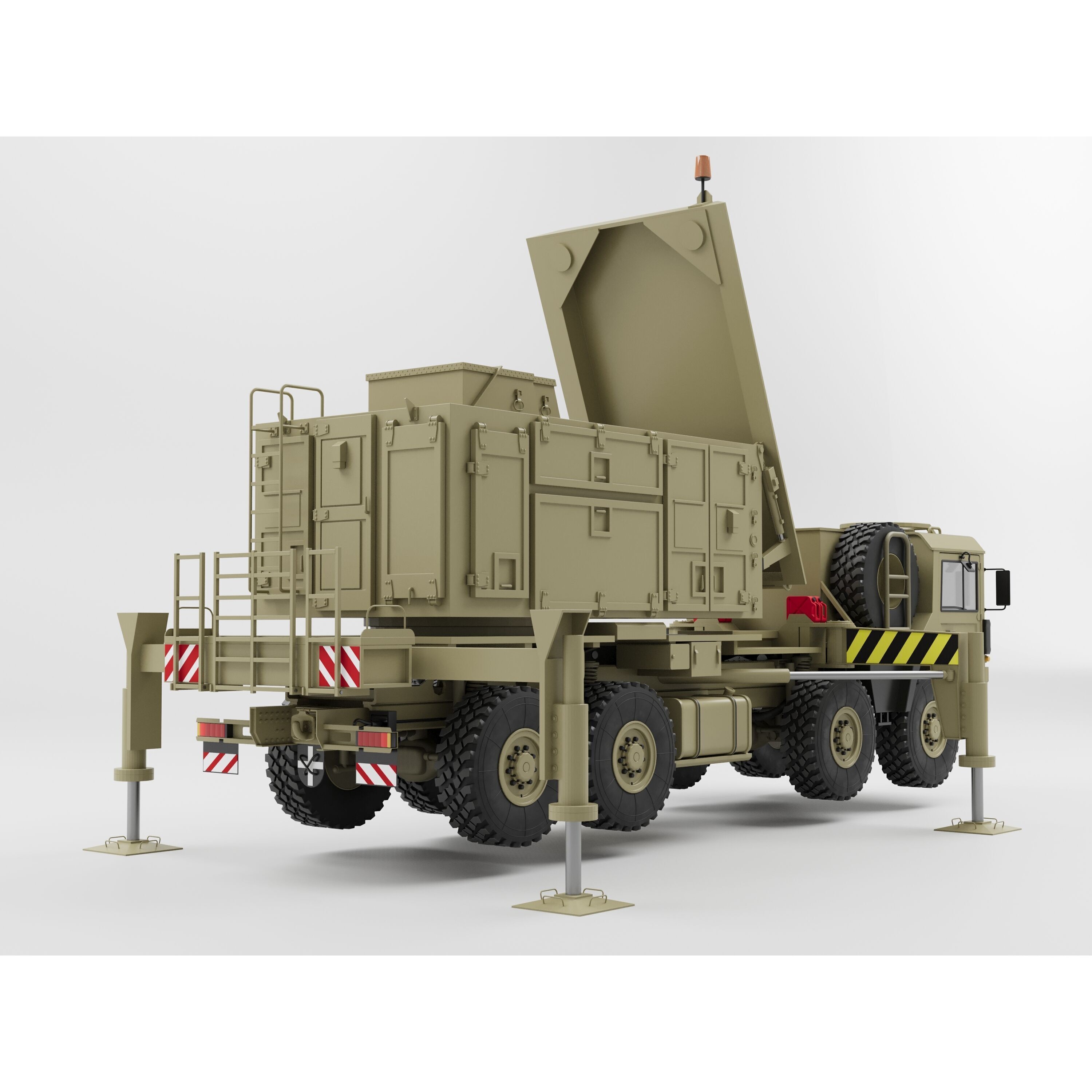 MIM-104 Patriot Missile & MPQ-53 Radar - Game-Ready 3D Model - View 32