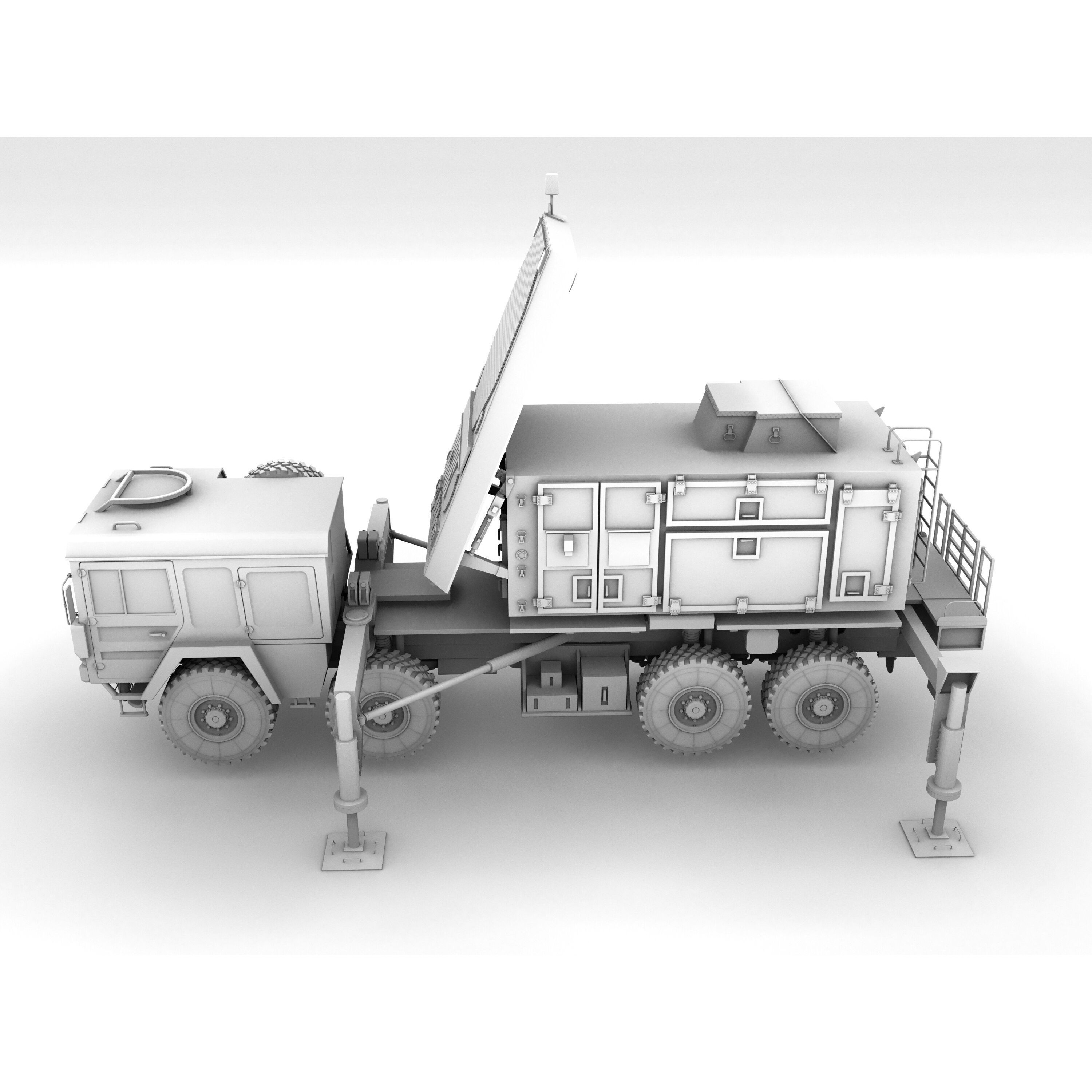 MIM-104 Patriot Missile & MPQ-53 Radar - Game-Ready 3D Model - View 34