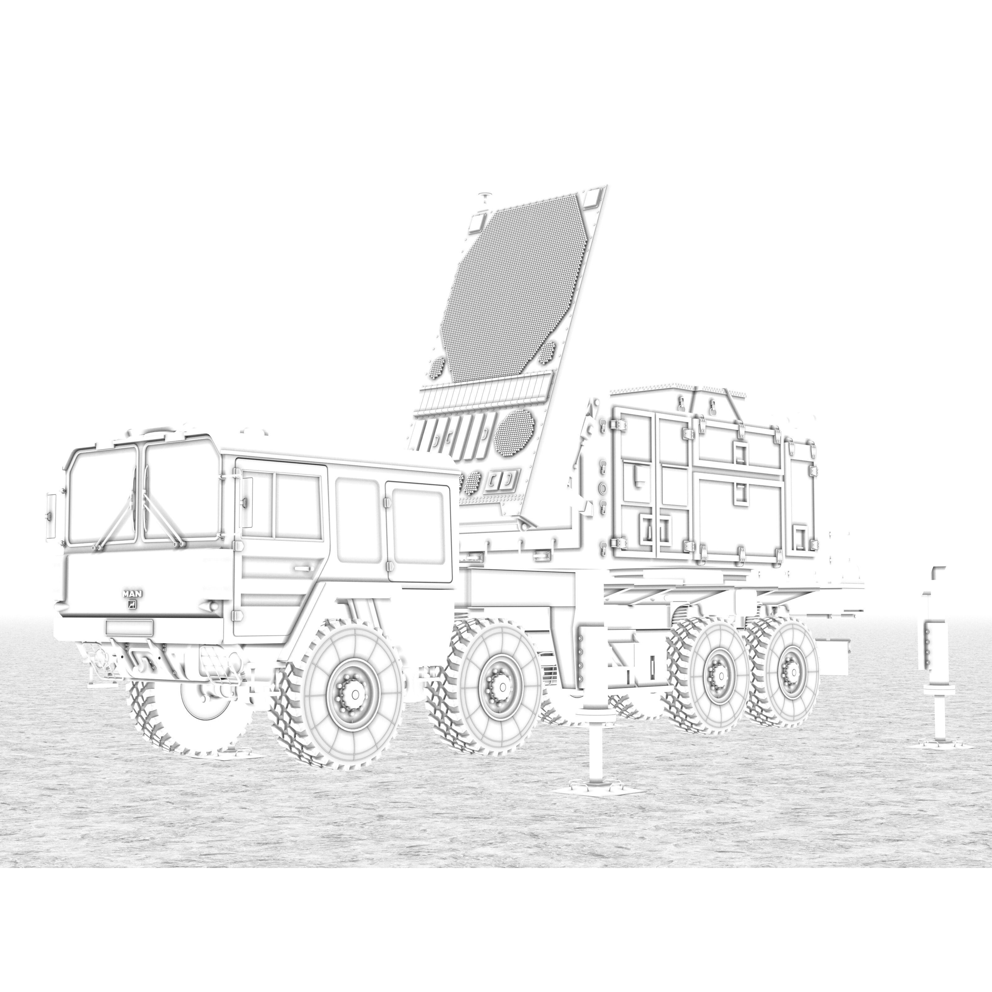 MIM-104 Patriot Missile & MPQ-53 Radar - Game-Ready 3D Model - View 36