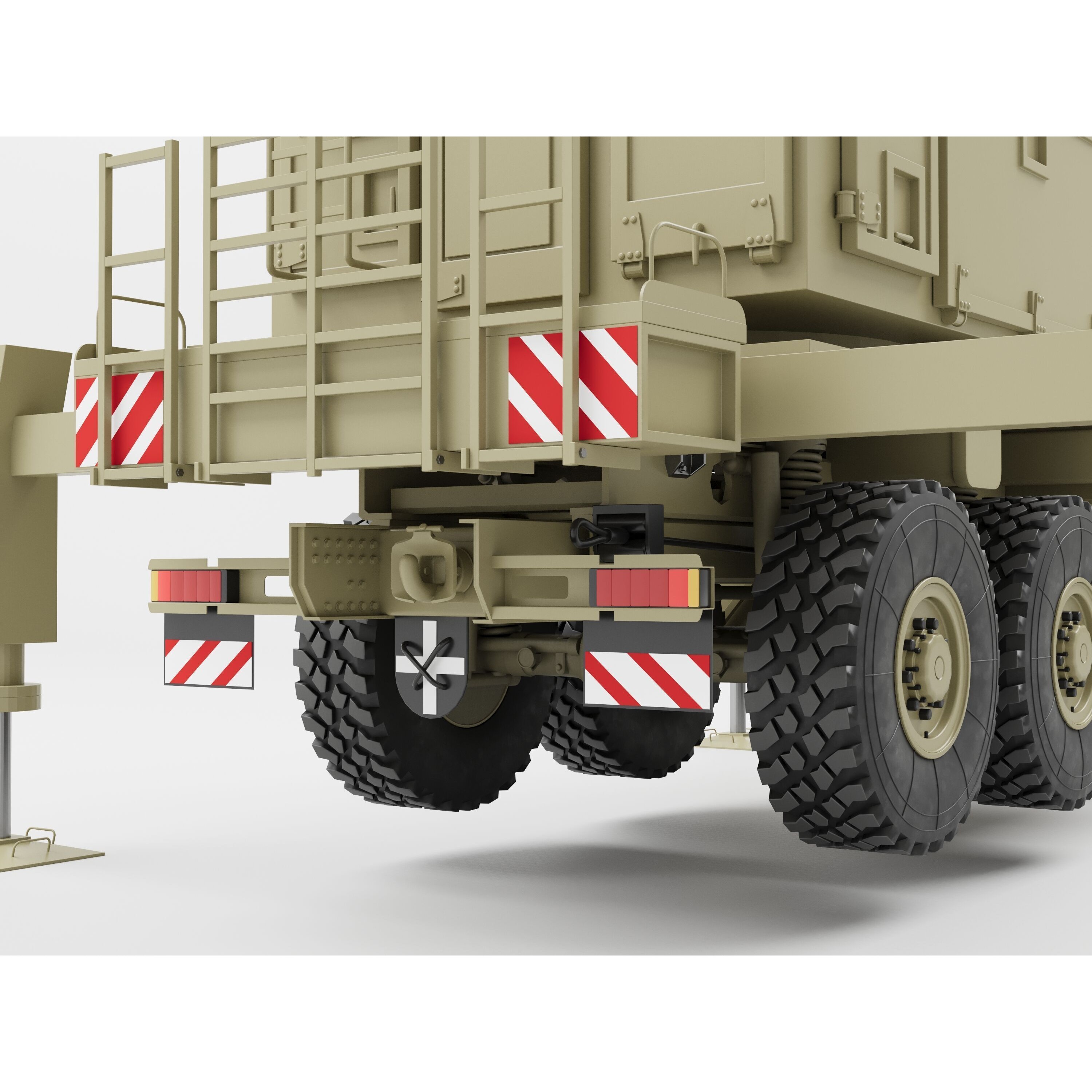 MIM-104 Patriot Missile & MPQ-53 Radar - Game-Ready 3D Model - View 46