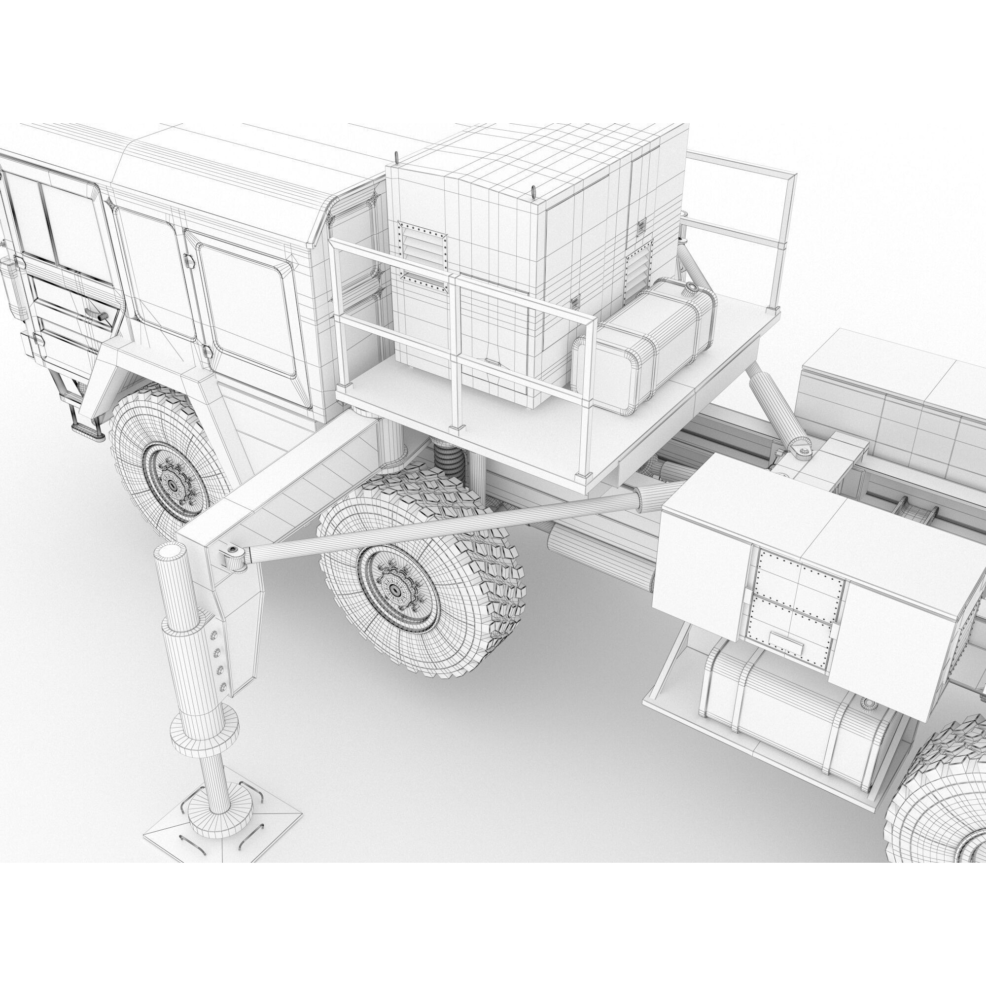 MIM-104 Patriot Missile & MPQ-53 Radar - Game-Ready 3D Model - View 49