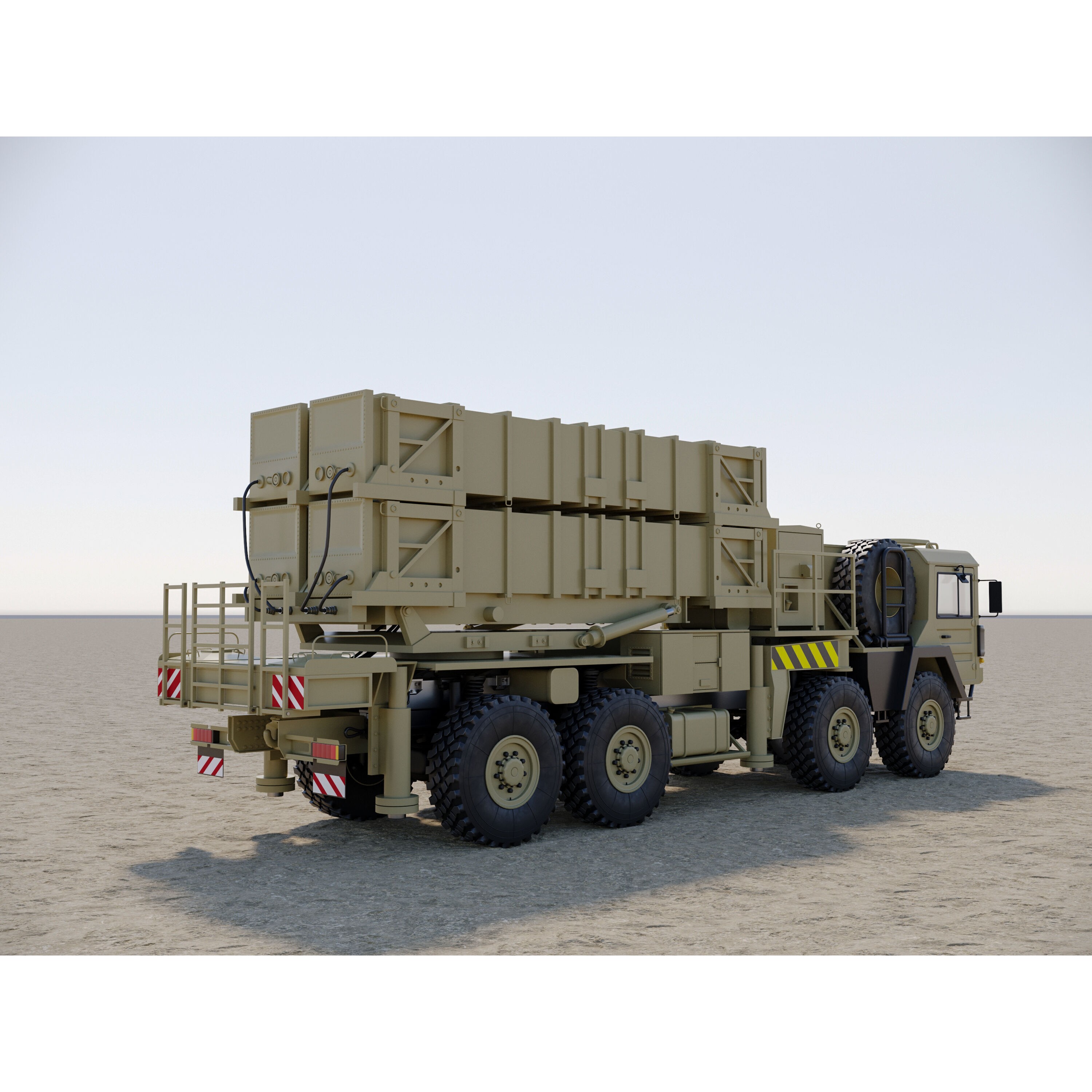 MIM-104 Patriot Missile & MPQ-53 Radar - Game-Ready 3D Model - View 50