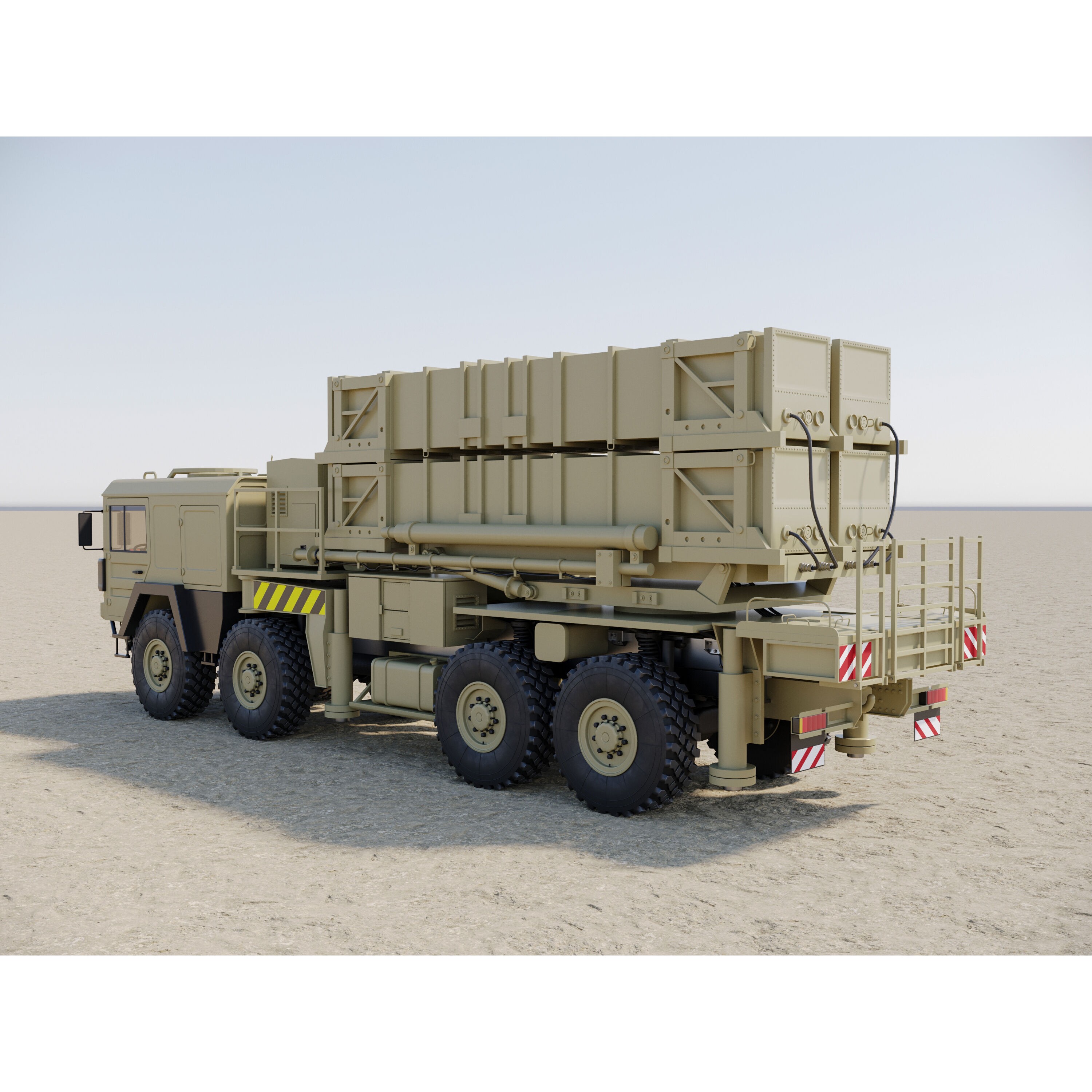 MIM-104 Patriot Missile & MPQ-53 Radar - Game-Ready 3D Model - View 54