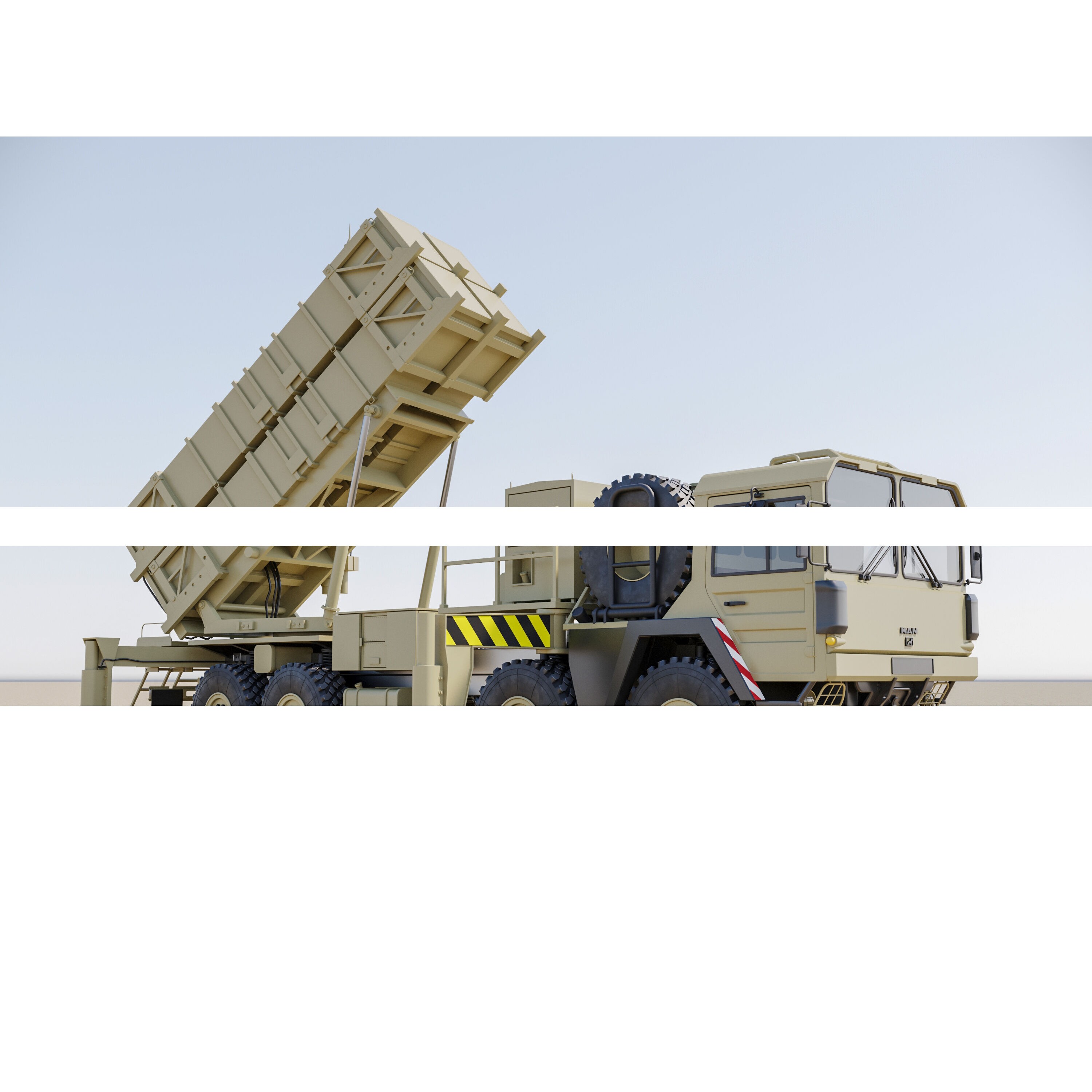 MIM-104 Patriot Missile & MPQ-53 Radar - Game-Ready 3D Model - View 56