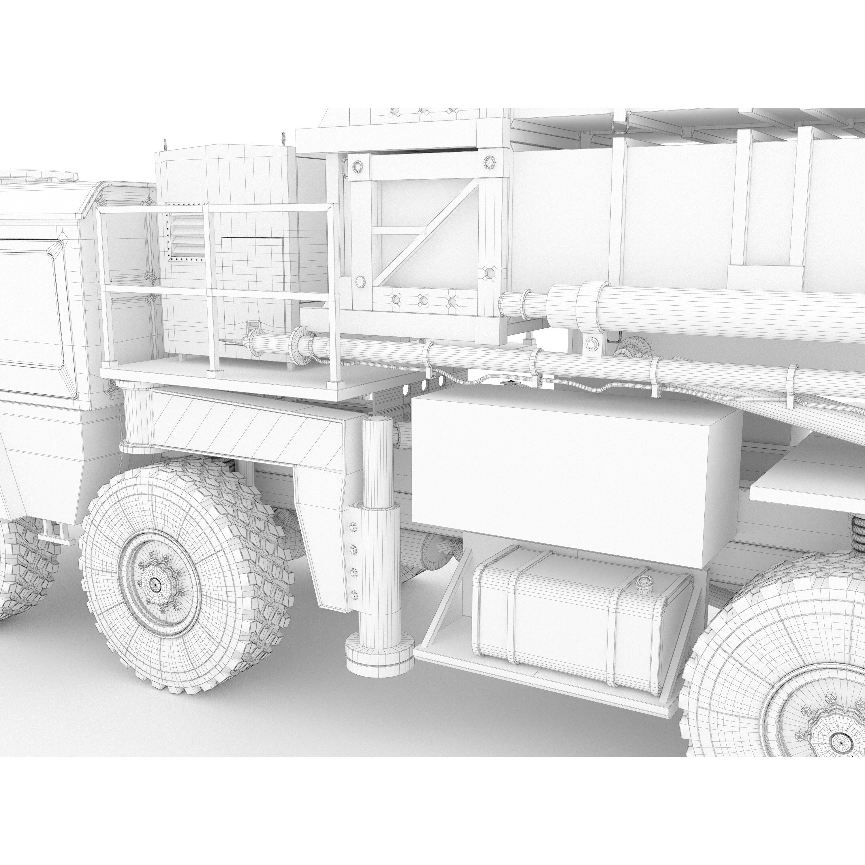 MIM-104 Patriot Missile & MPQ-53 Radar - Game-Ready 3D Model - View 60