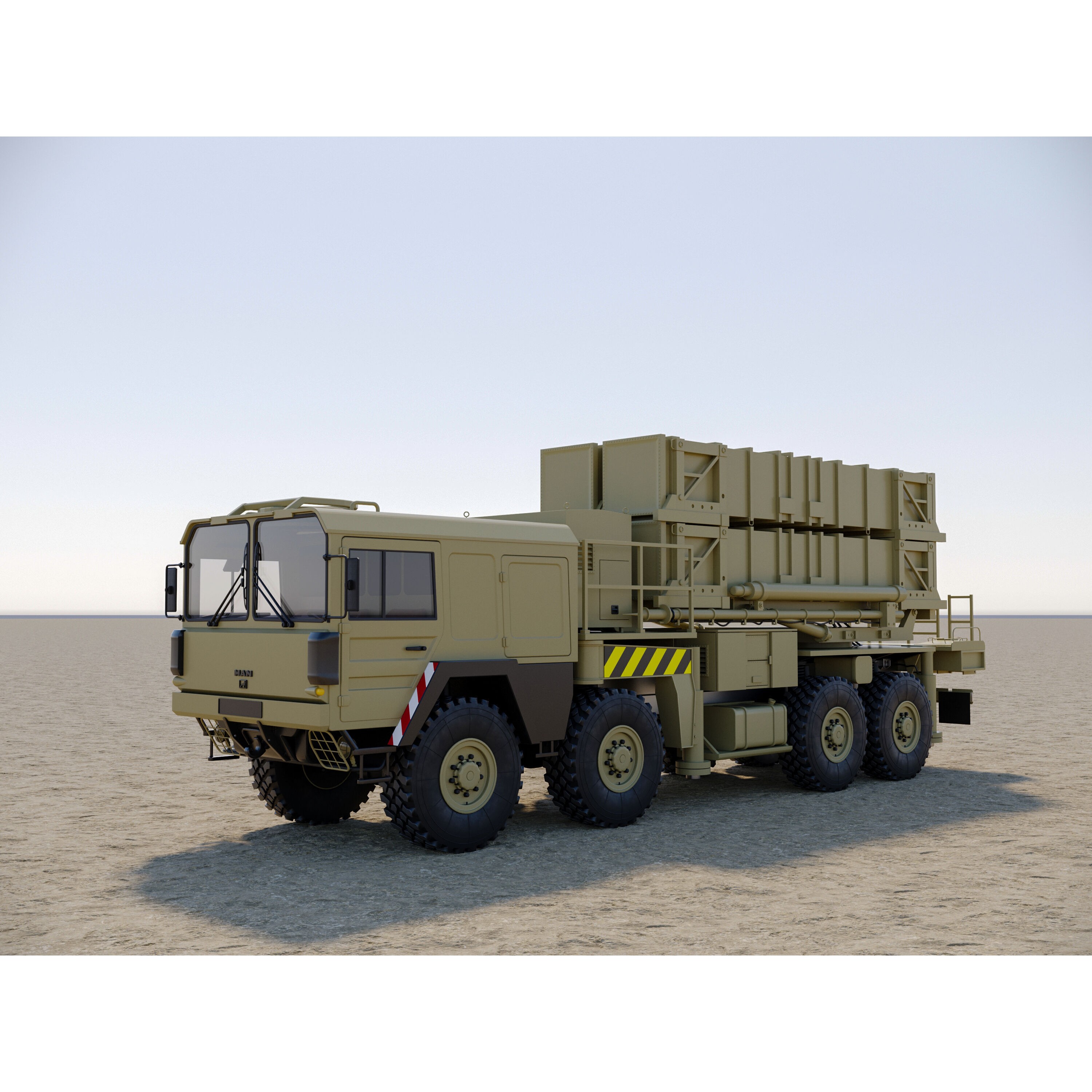 MIM-104 Patriot Missile & MPQ-53 Radar - Game-Ready 3D Model - View 61