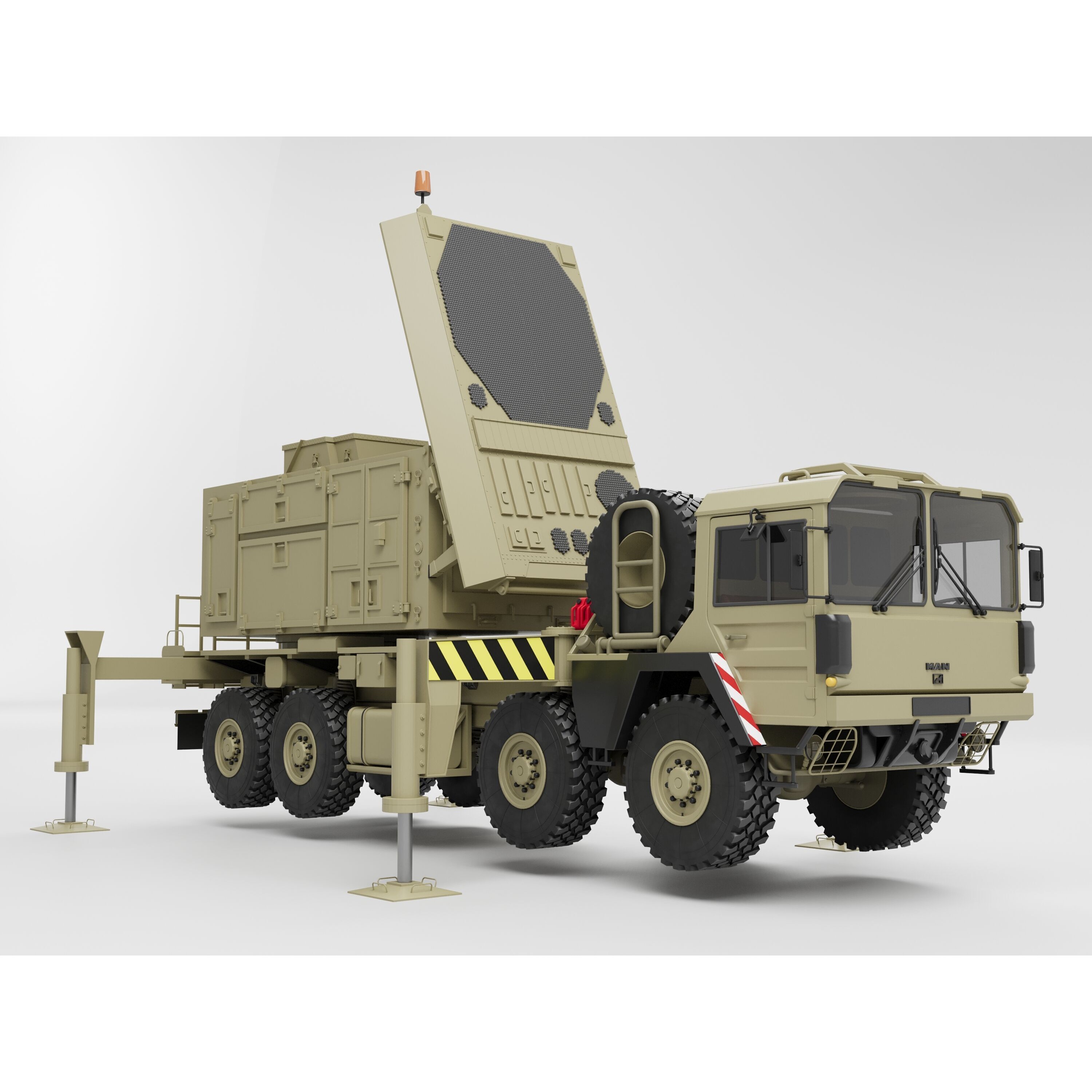 MIM-104 Patriot Missile & MPQ-53 Radar - Game-Ready 3D Model - View 7