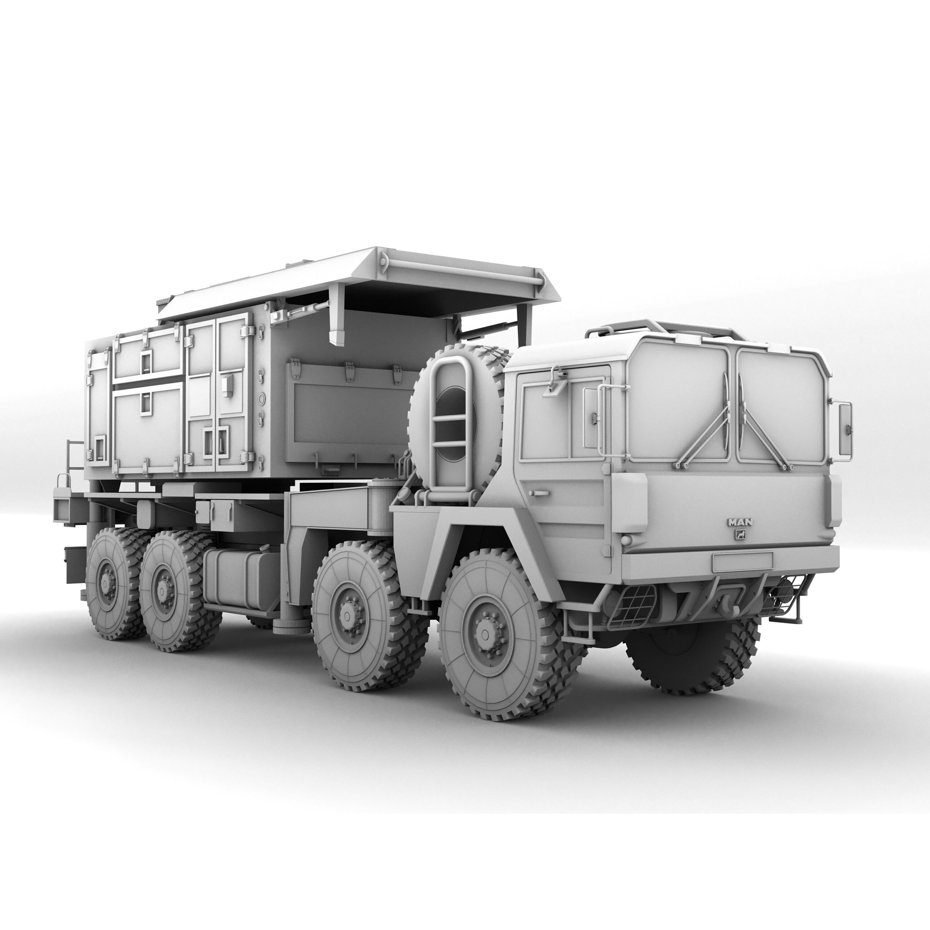 MIM-104 Patriot Missile & MPQ-53 Radar - Game-Ready 3D Model - View 9