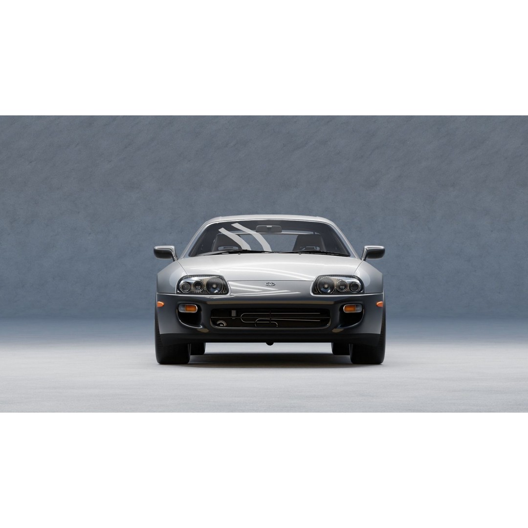 Toyota Supra 3D Model – High Detail Rigged Car Asset, FBX & OBJ - View 13