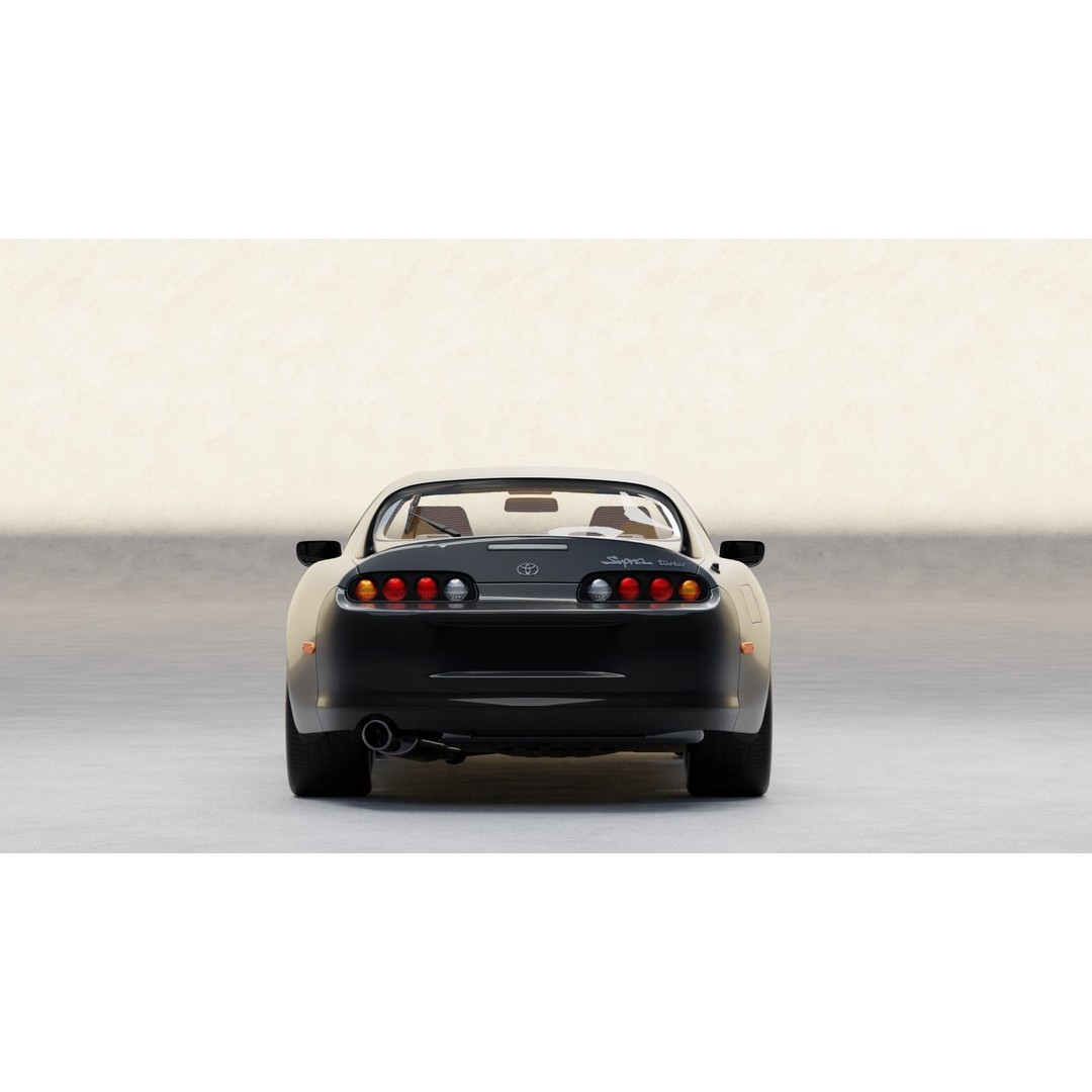 Toyota Supra 3D Model – High Detail Rigged Car Asset, FBX & OBJ - View 4