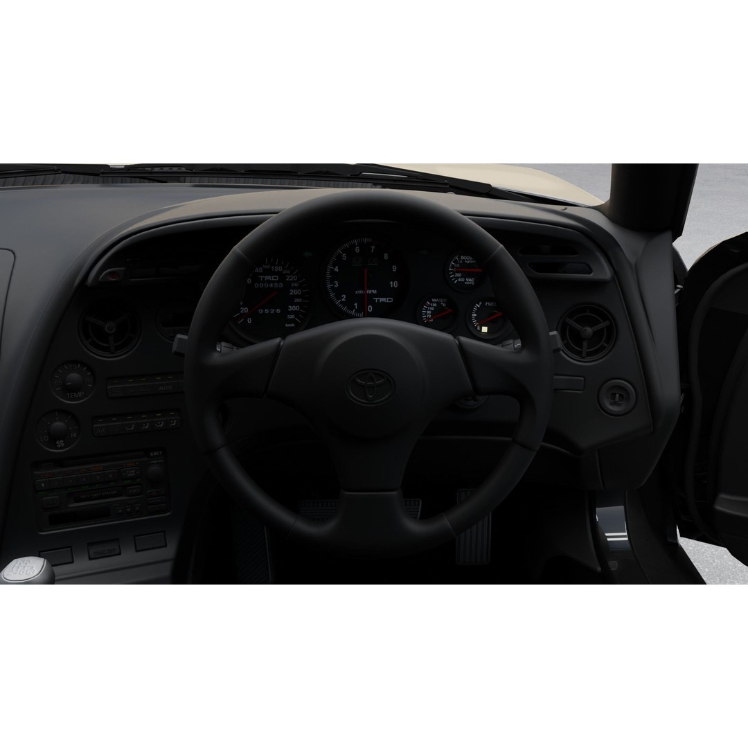 Toyota Supra 3D Model – High Detail Rigged Car Asset, FBX & OBJ - View 5