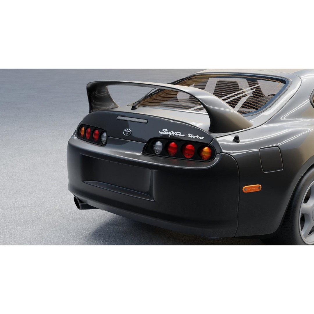 Toyota Supra 3D Model – High Detail Rigged Car Asset, FBX & OBJ - View 7