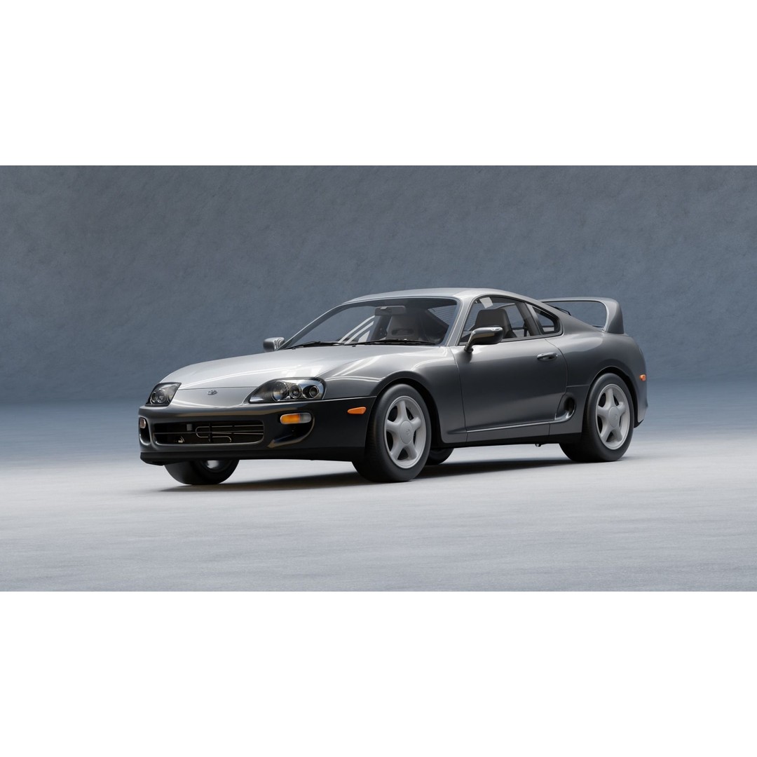 Toyota Supra 3D Model – High Detail Rigged Car Asset, FBX & OBJ - View 8