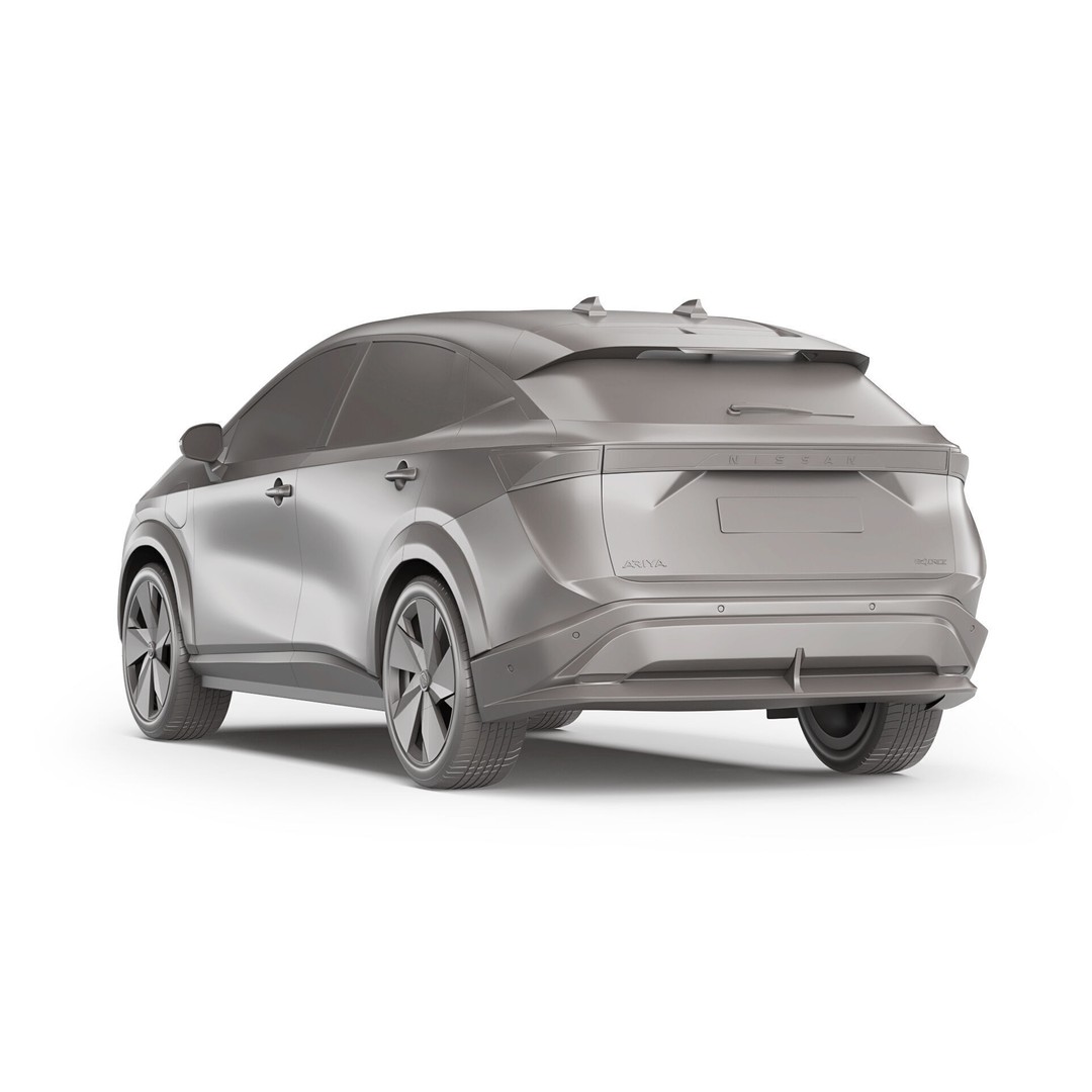 Nissan Ariya 2022 3D Model – High Poly SUV with Vray Materials, FBX & OBJ