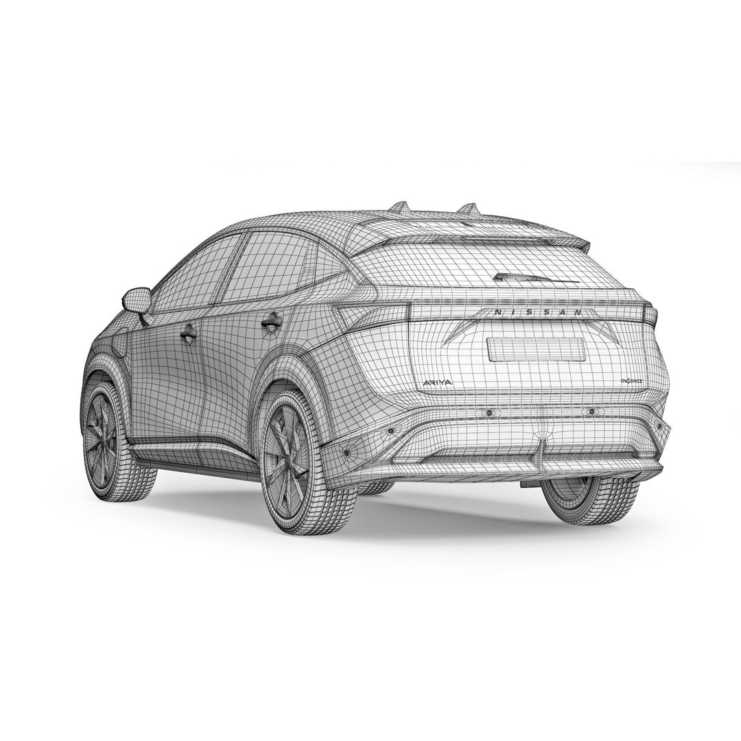 Nissan Ariya 2022 3D Model – High Poly SUV with Vray Materials, FBX & OBJ - View 14