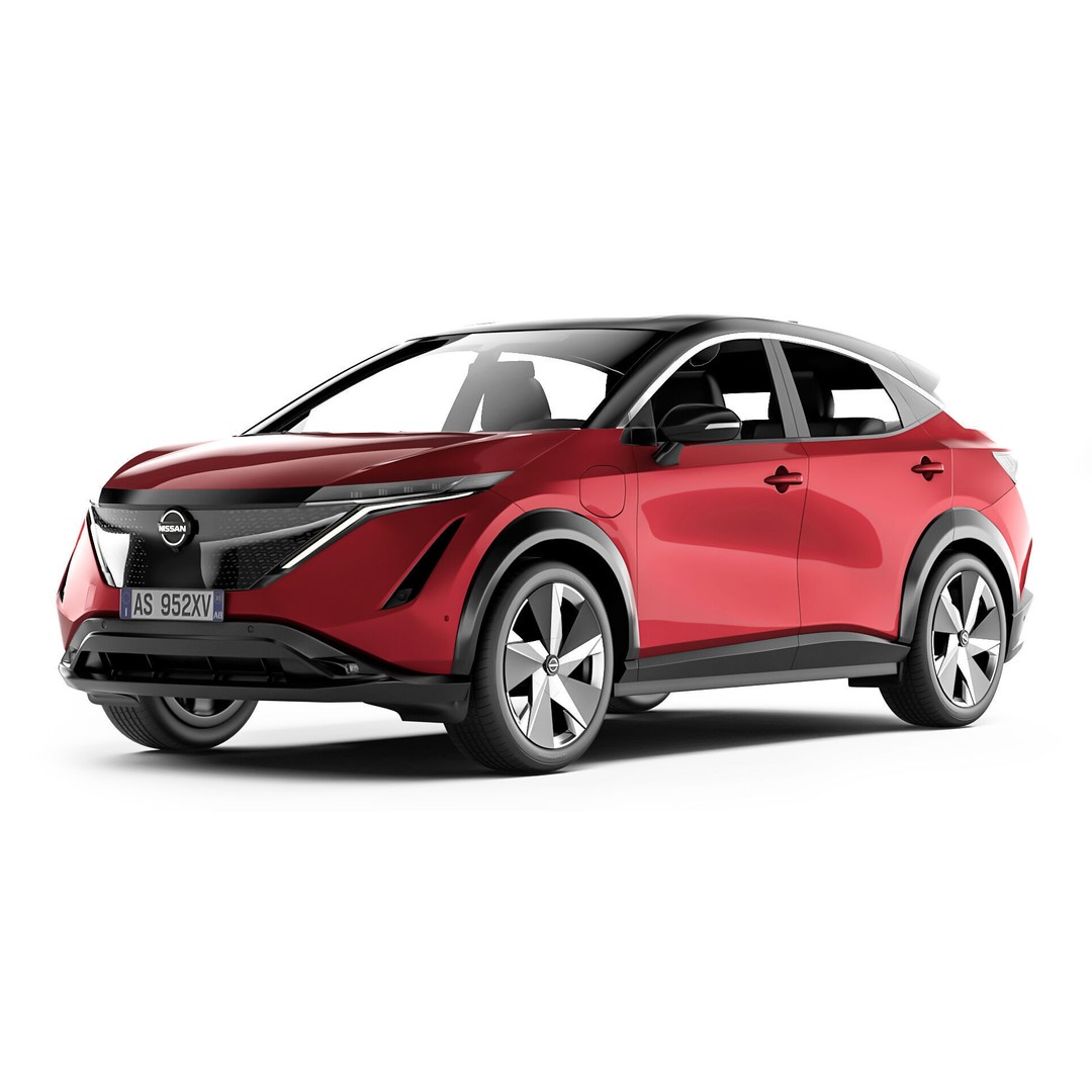 Nissan Ariya 2022 3D Model – High Poly SUV with Vray Materials, FBX & OBJ - View 4