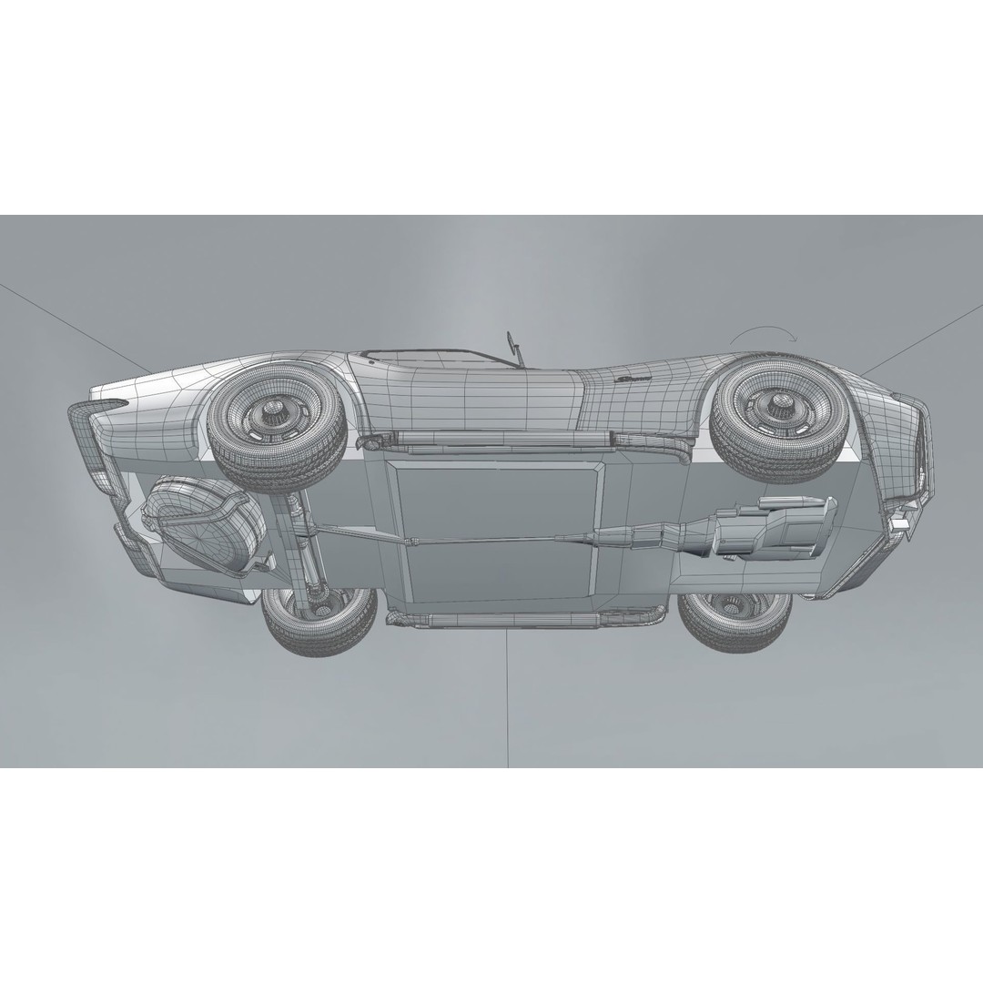 Chevrolet Corvette Stingray C3 1969 3D Model – Classic Car Asset, Blender, FBX, OBJ - View 21