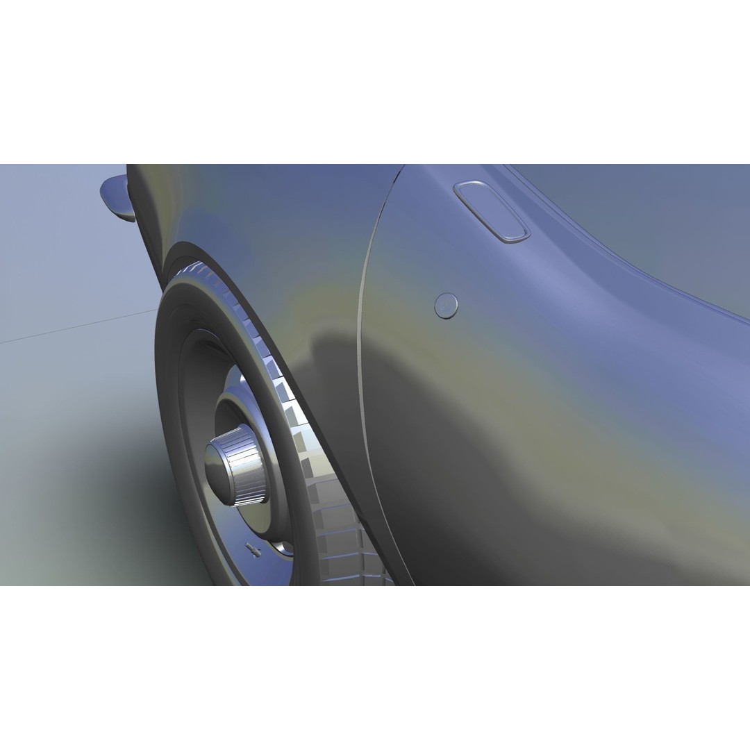 Chevrolet Corvette Stingray C3 1969 3D Model – Classic Car Asset, Blender, FBX, OBJ - View 28
