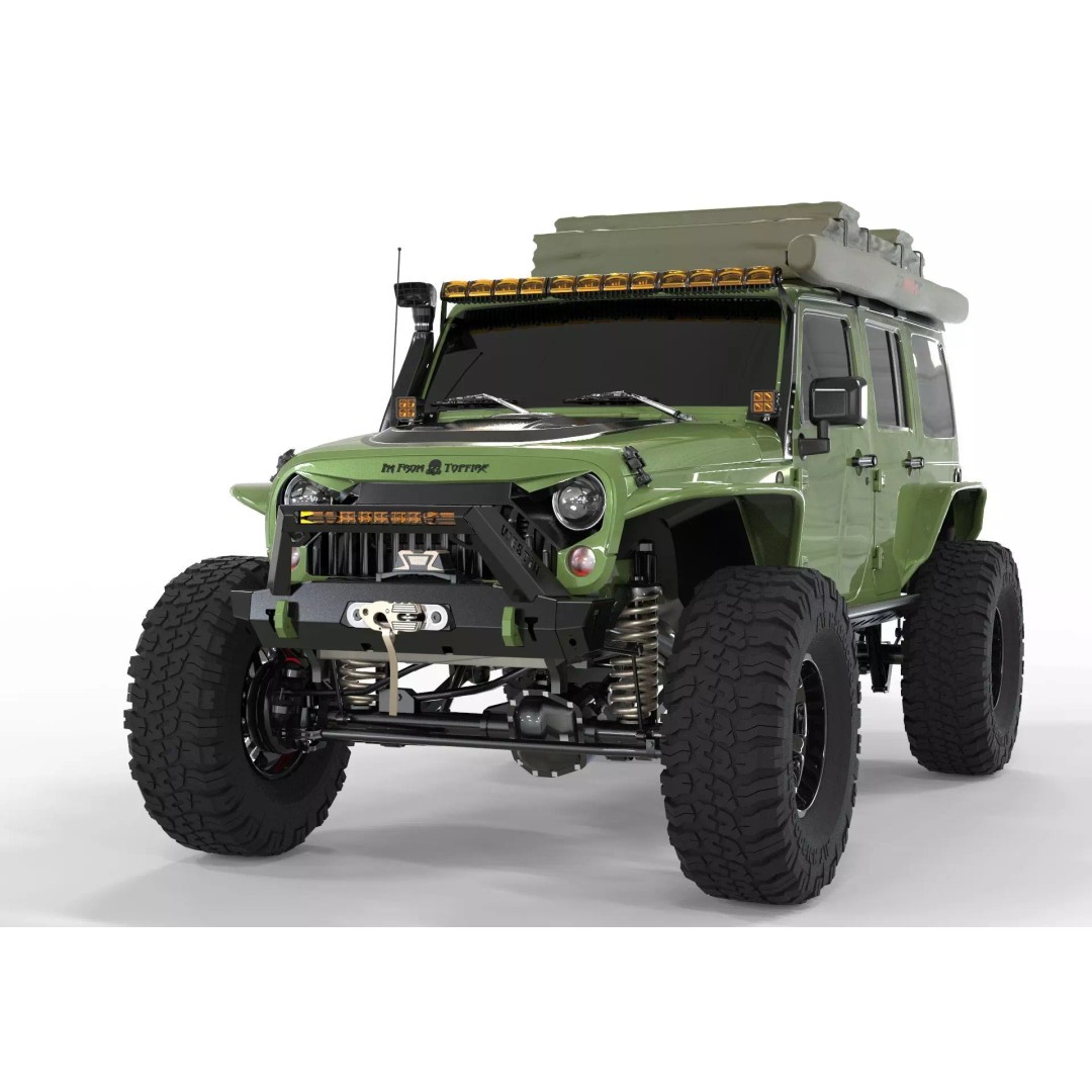 Jeep Rubicon 2018 3D Model – Off-Road SUV, PBR Textures, FBX, OBJ - View 2