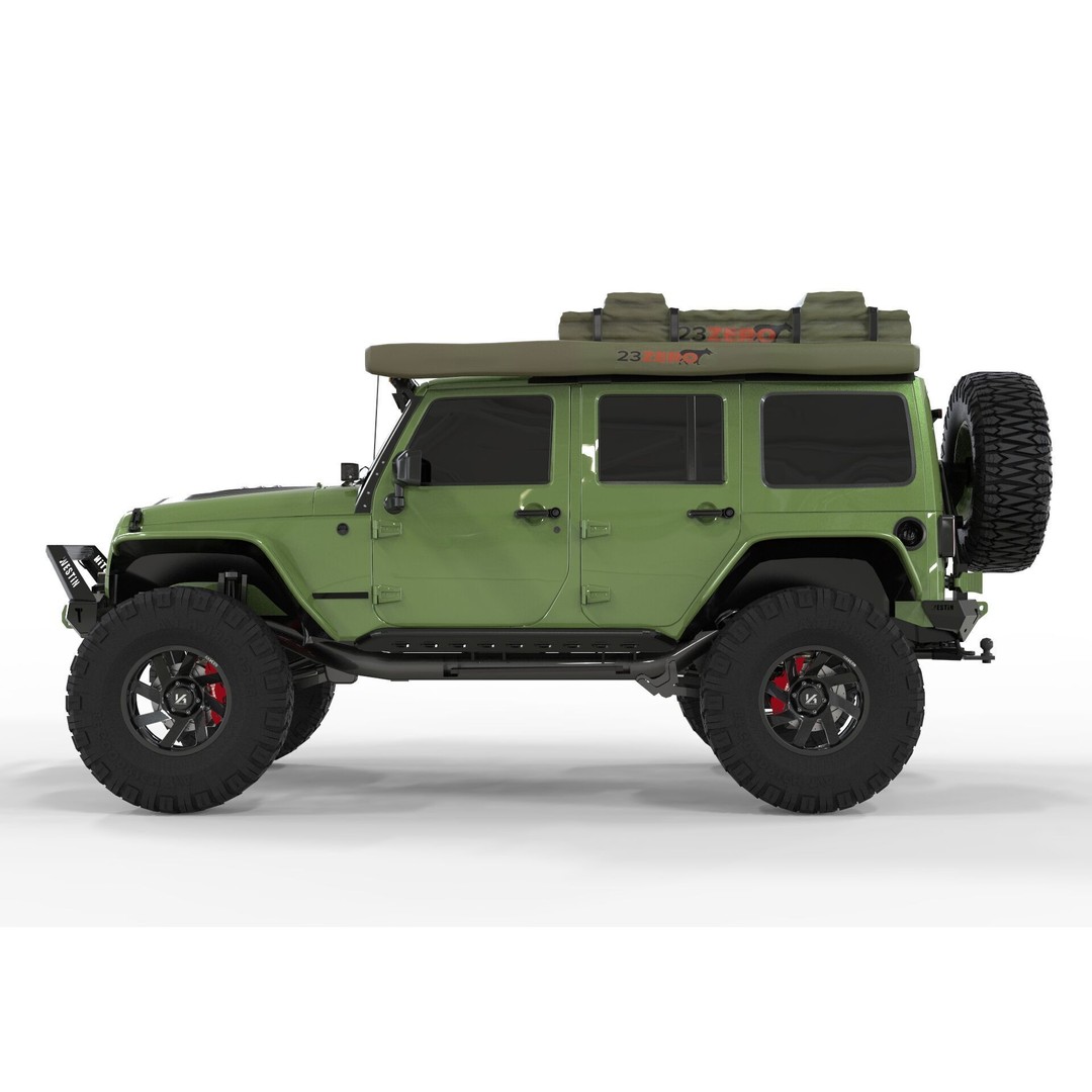 Jeep Rubicon 2018 3D Model – Off-Road SUV, PBR Textures, FBX, OBJ - View 3