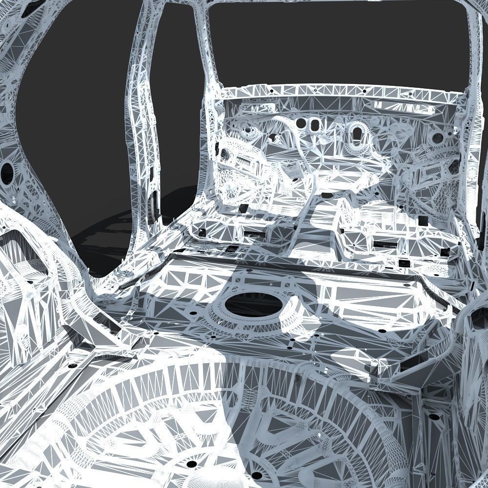 SUV Frame 3D Model – High Poly PBR Asset for Visualization, FBX