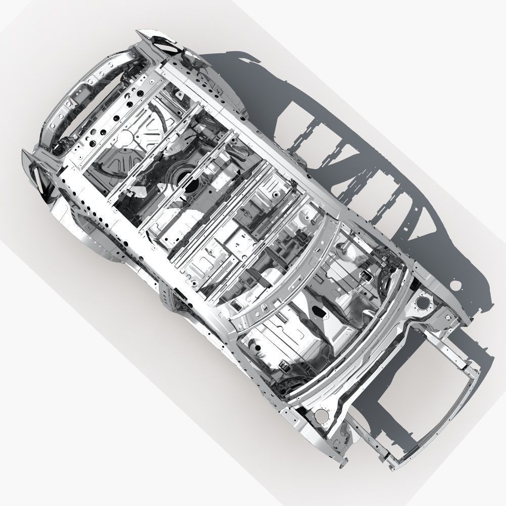 SUV Frame 3D Model – High Poly PBR Asset for Visualization, FBX - View 10