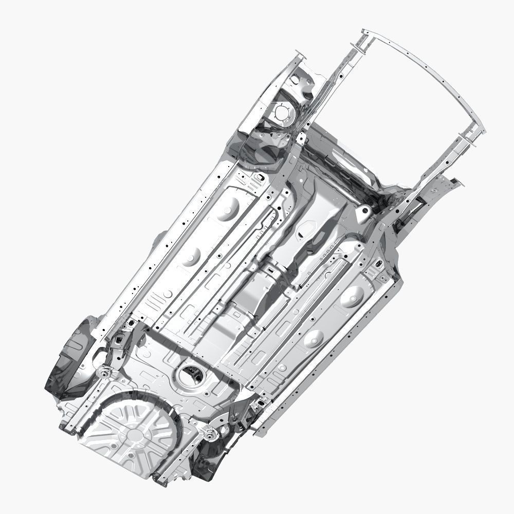 SUV Frame 3D Model – High Poly PBR Asset for Visualization, FBX - View 11