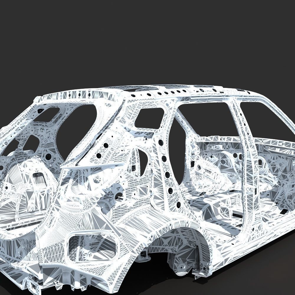 SUV Frame 3D Model – High Poly PBR Asset for Visualization, FBX - View 22