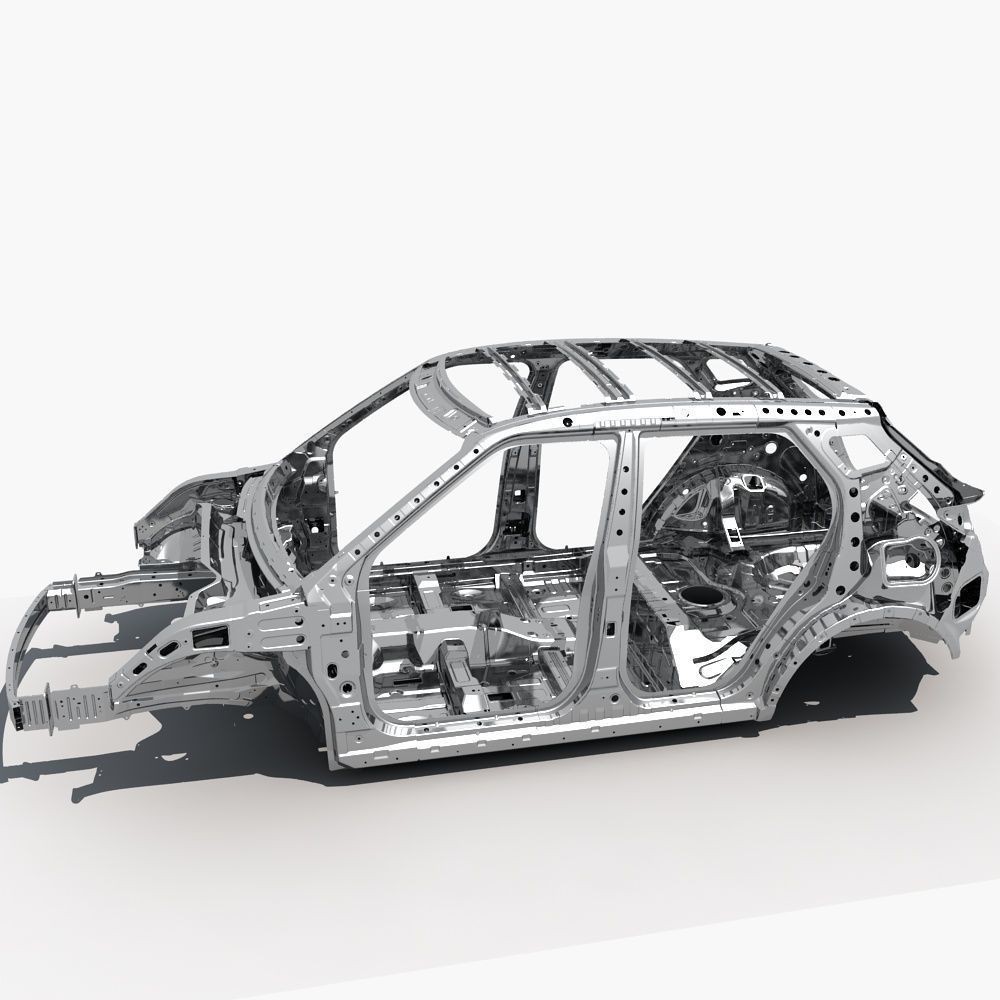 SUV Frame 3D Model – High Poly PBR Asset for Visualization, FBX - View 3